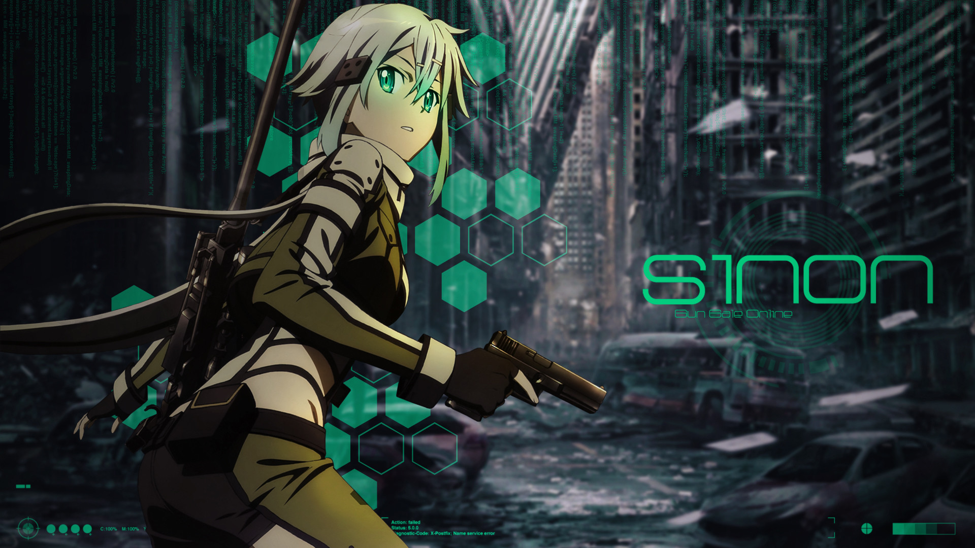 Sword Art Online Sinon – Desktop Wallpaper by Trinexz on DeviantArt