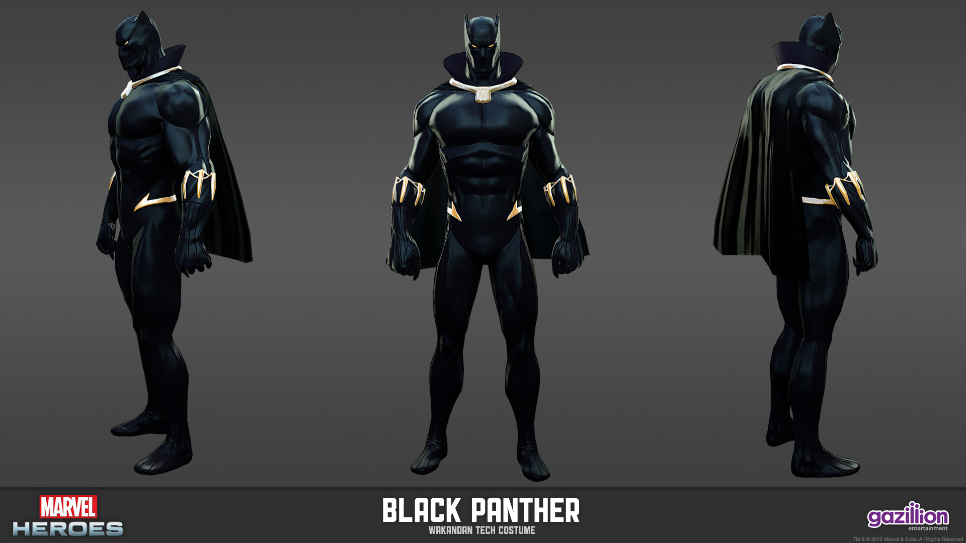 Black Panther Marvel Costume Tyler fermelis 3d character