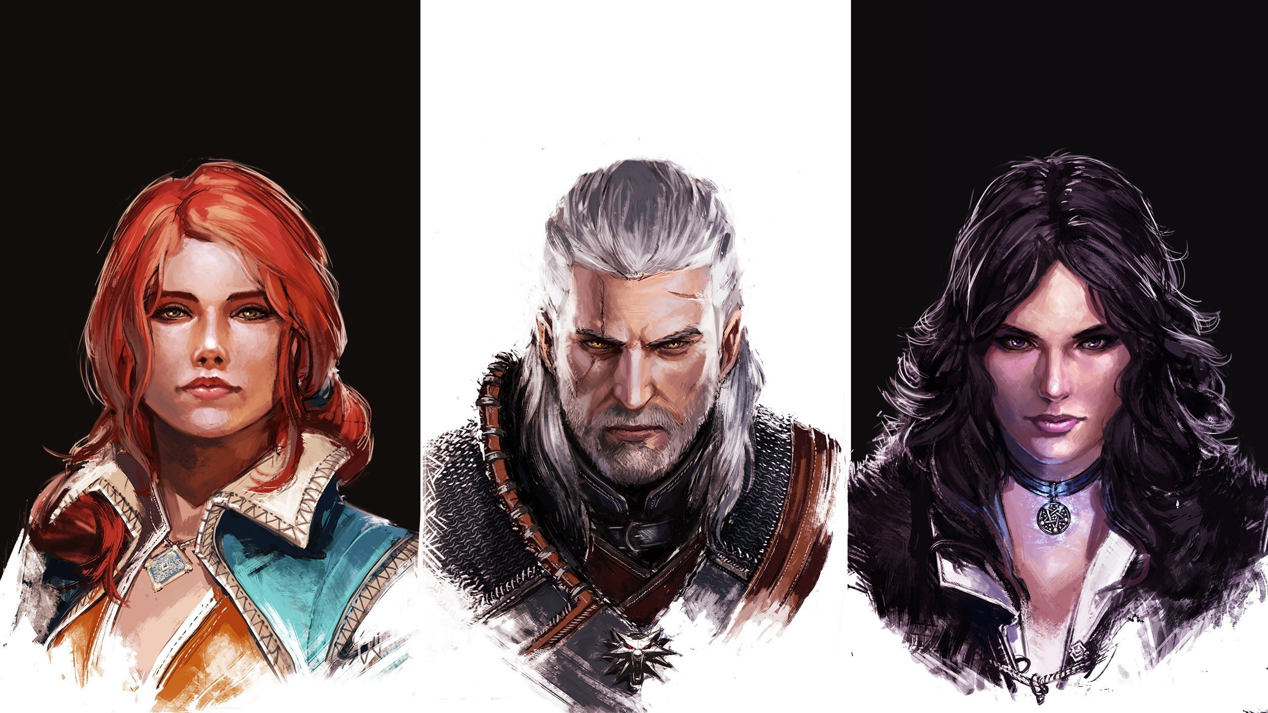 The Witcher, Triss Merigold, Geralt Of Rivia, Yennefer Of Vengerberg, The Witcher 3 Wild Hunt, Video Games Wallpapers HD / Desktop and Mobile Backgrounds