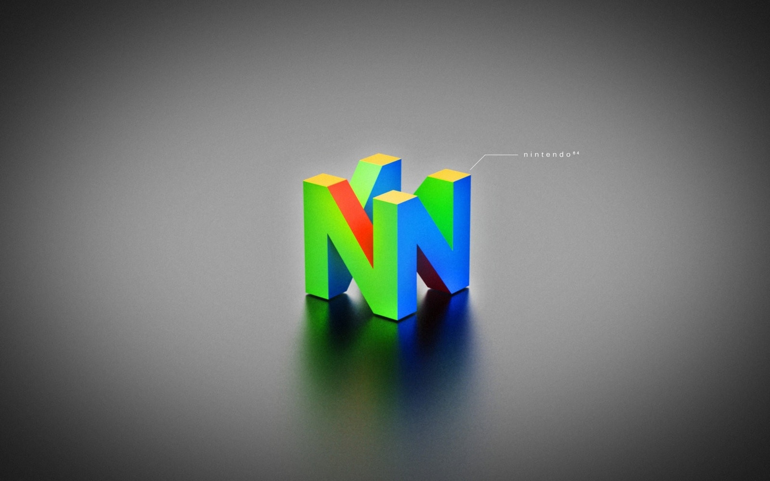 nintendo minimalistic logos n64 1600×1000 wallpaper Art HD Wallpaper