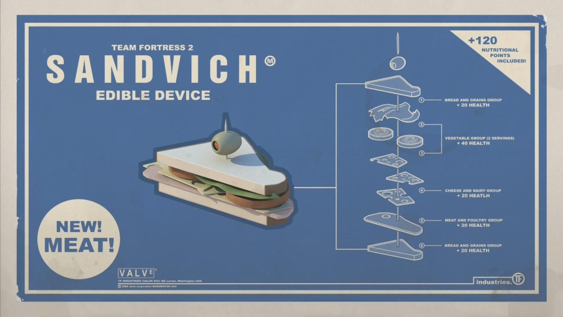 Wallpapers hd funny heavy sandvich sandwiches team fortress 2 walldevil