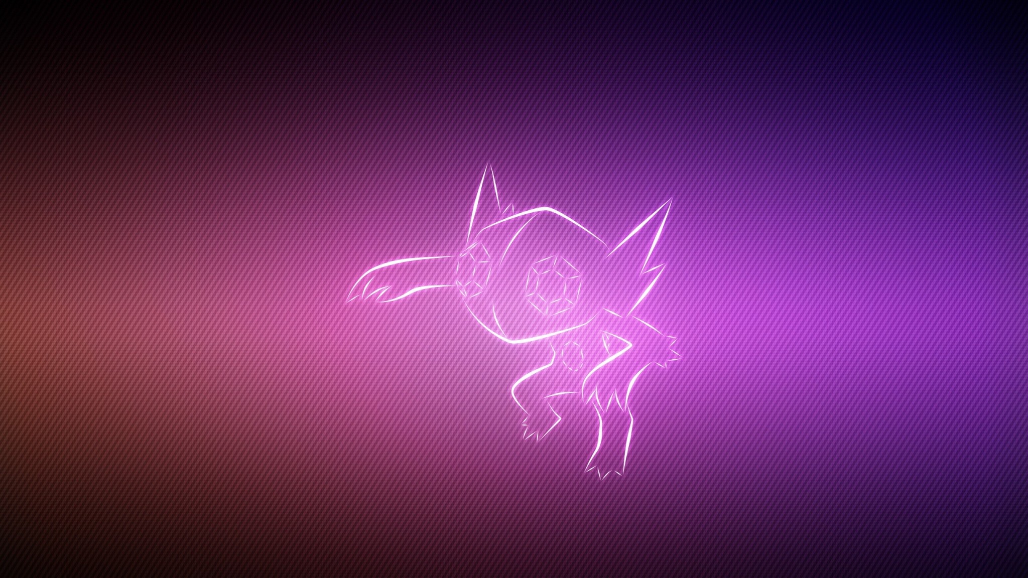 Preview wallpaper pokemon, background, lilac, sableye 2048×1152