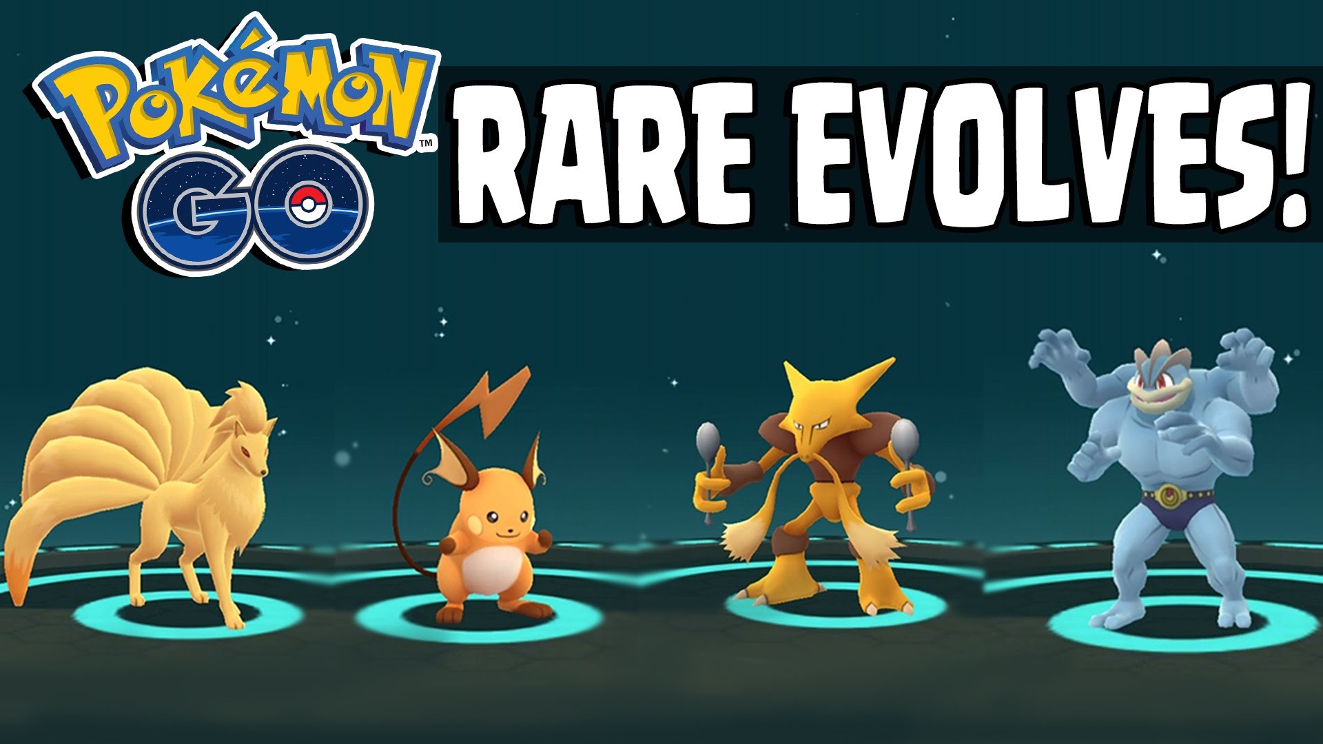 Pokemon GO | RARE POKEMON EVOLVING SPREE – Alakazam, Raichu, Machop,  Ninetails & More! – YouTube