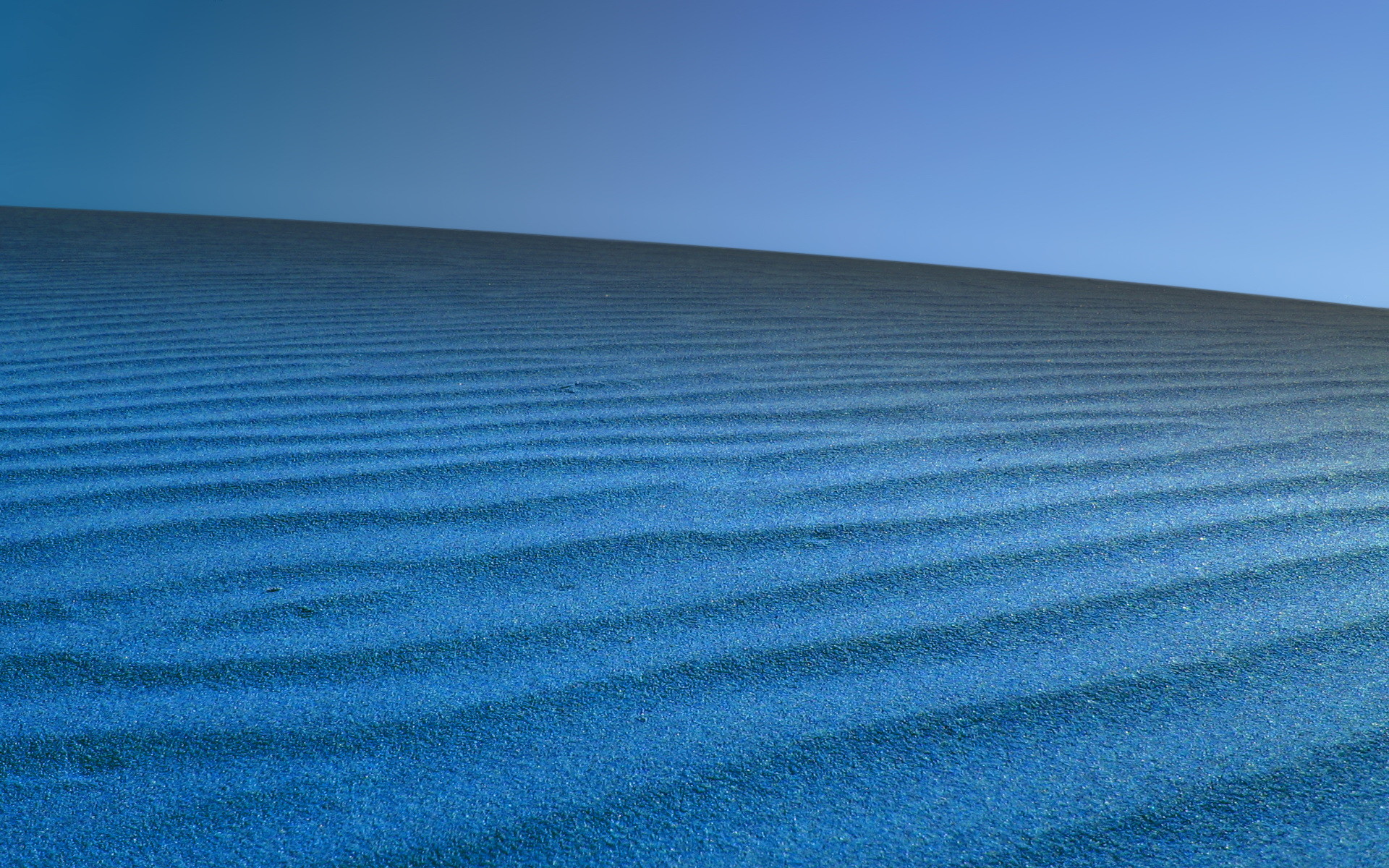 Blue desert on Dune