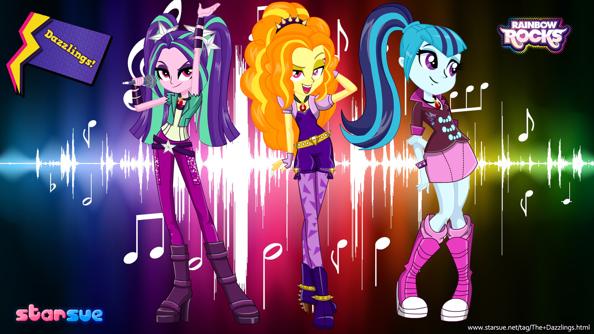 The Dazzlings Wallpaper For StarSue. Find this Pin and more on My Little  Pony …