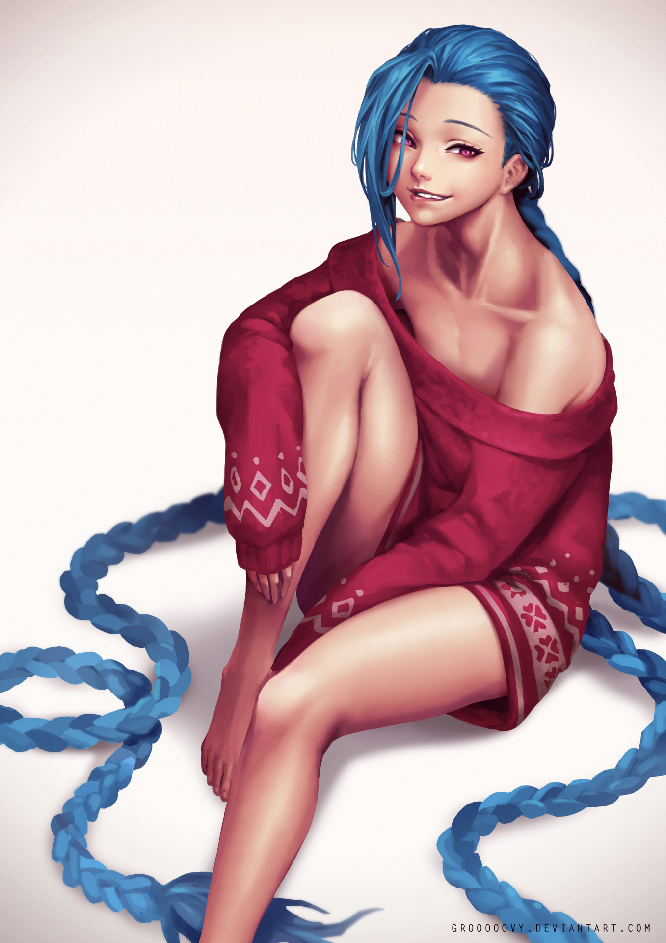 Christmas Jinx by OOPARTZâ³ (4) HD Wallpaper Fan Art Artwork League of  Legends
