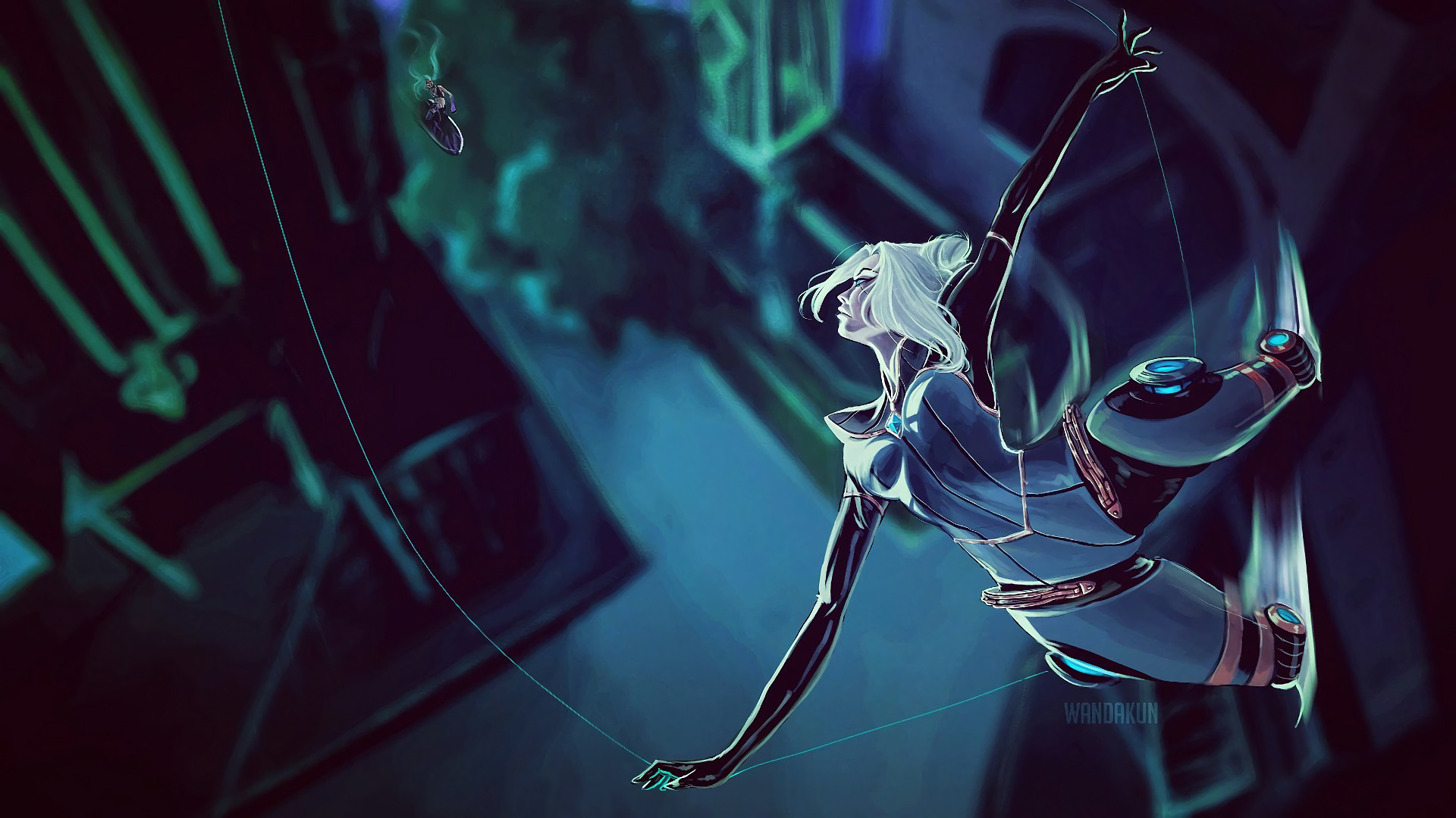 Camille Vs Jinx by WANDAKUN League of Legends Fan Art Artwork Wallpaper lol