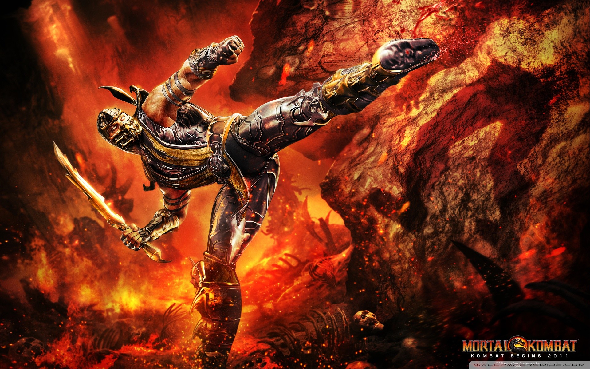 Mortal Kombat Scorpion HD desktop wallpaper High Definition