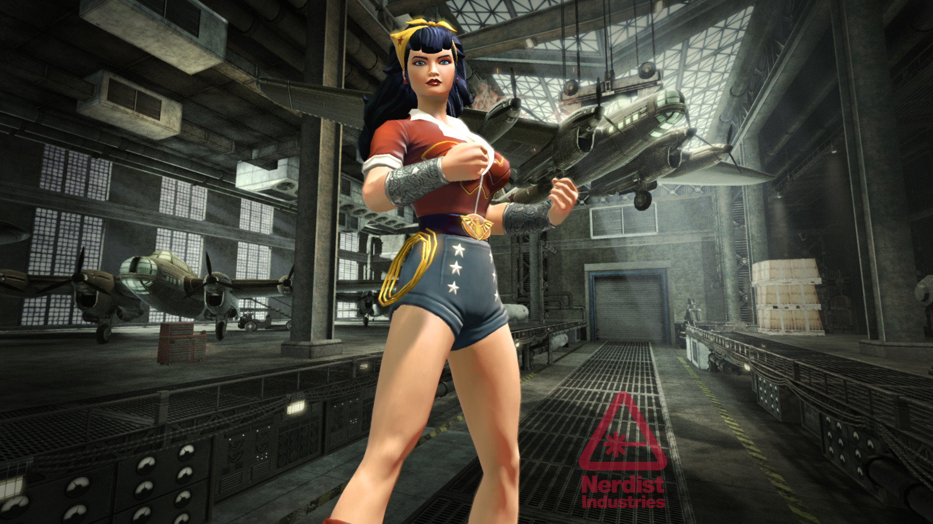 Exclusive See Bombshells Harley Quinn and Supergirl in DC Universe Online Nerdist