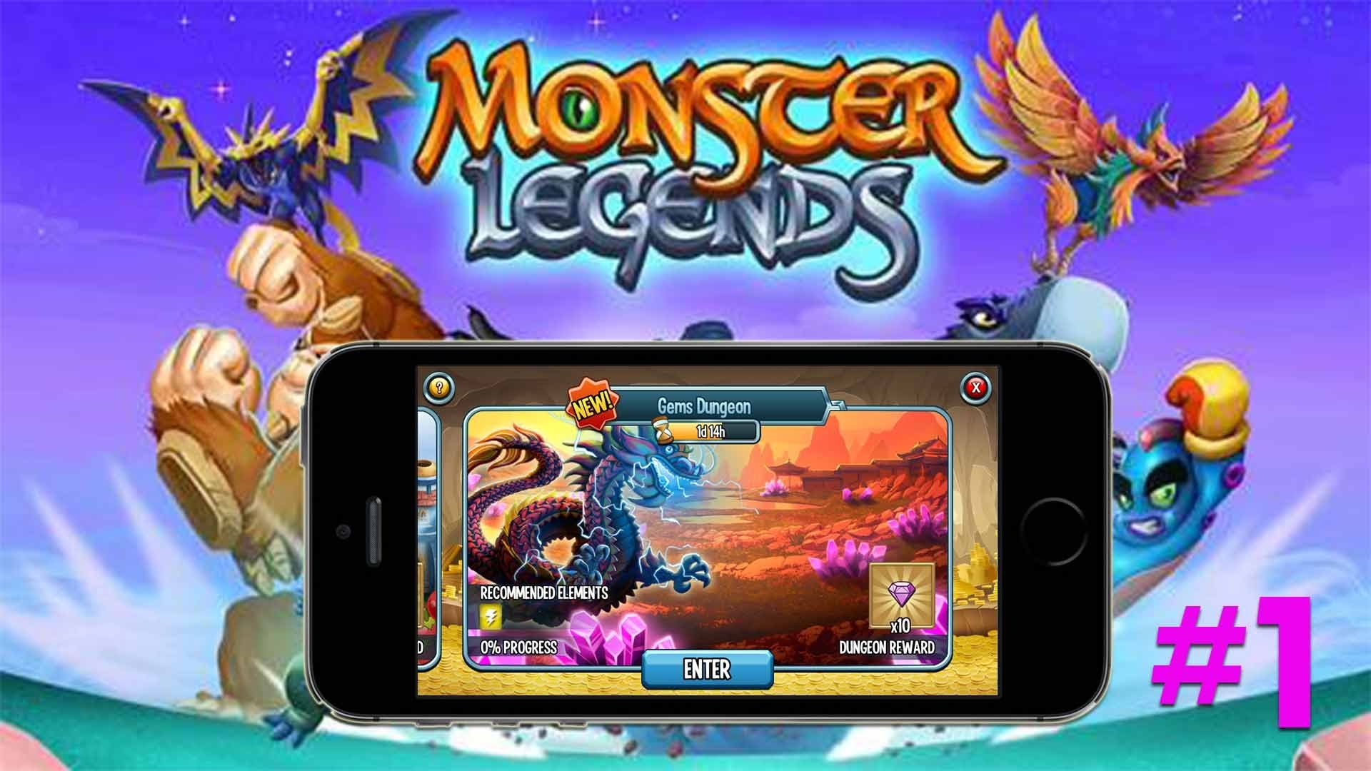 Monster Legends – Gems Dungeon Part on Mobile IOS