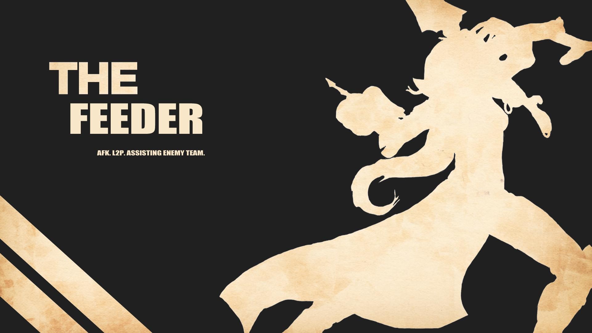League of Legends Wallpaper – The Feeder The Feeder: AFK. L2P. Assisting  Enemy Team.