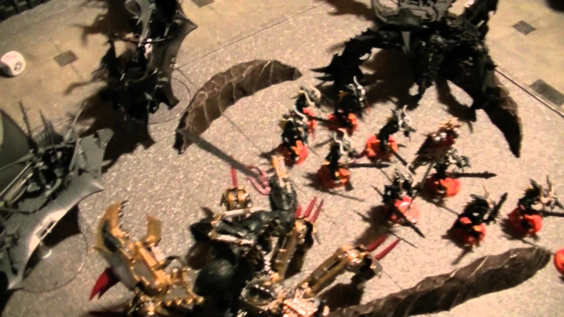 WH40K 2000 points Chaos Daemons VS Dark Eldar