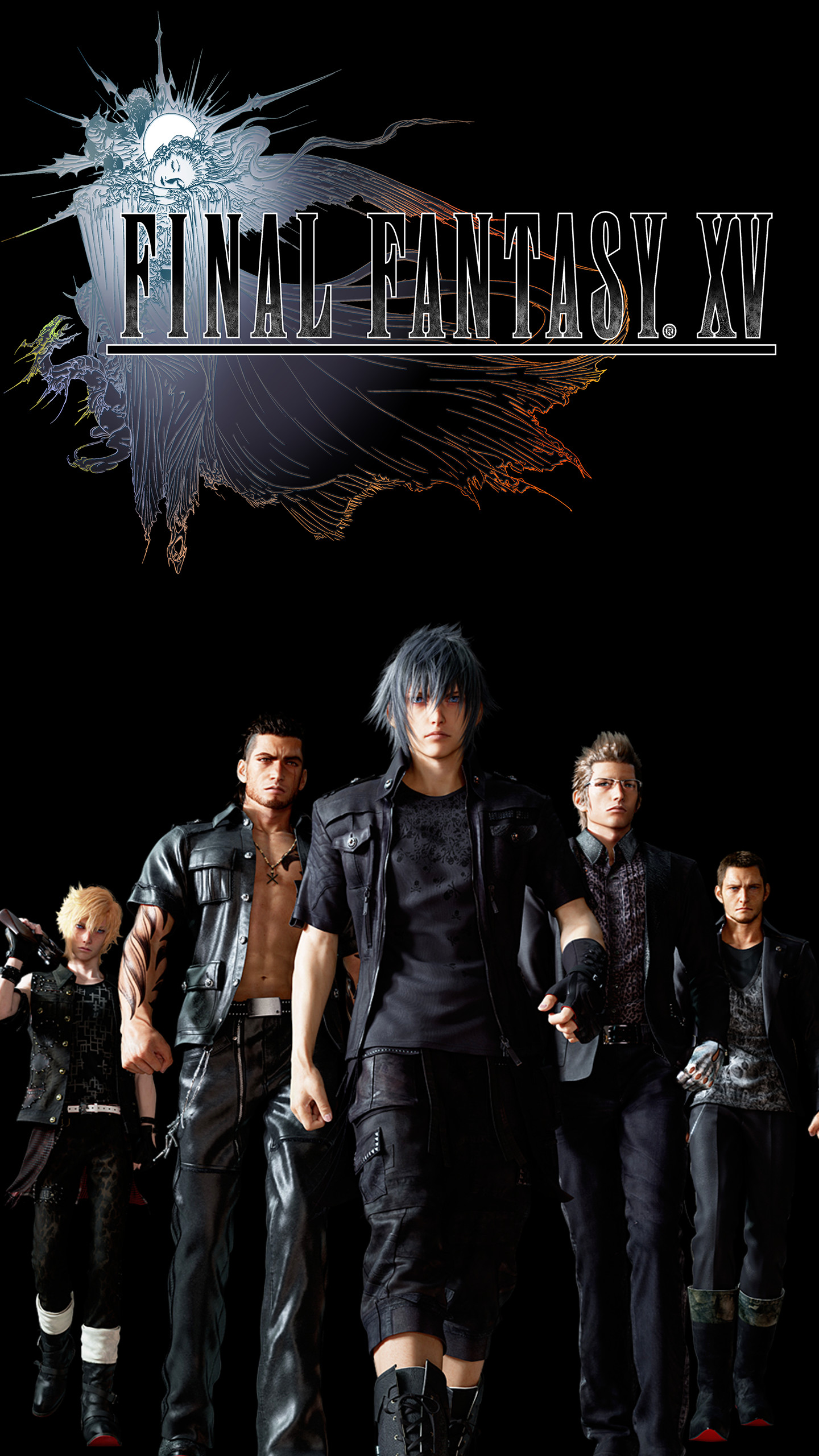Wanted a FFXV wallpaper for my S7 but couldnt find one so I made this simplistic one and I thought Id share just in case anyone else wants to use it as