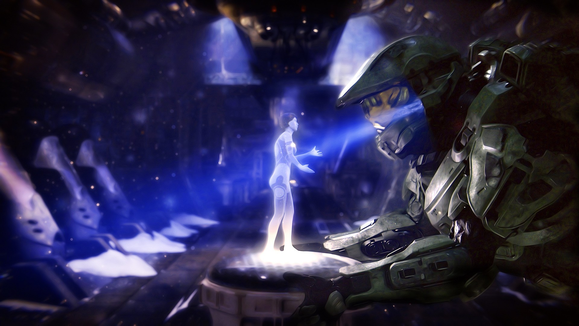 Cortana master chief halo 4 HD Wallpapers Glasslands