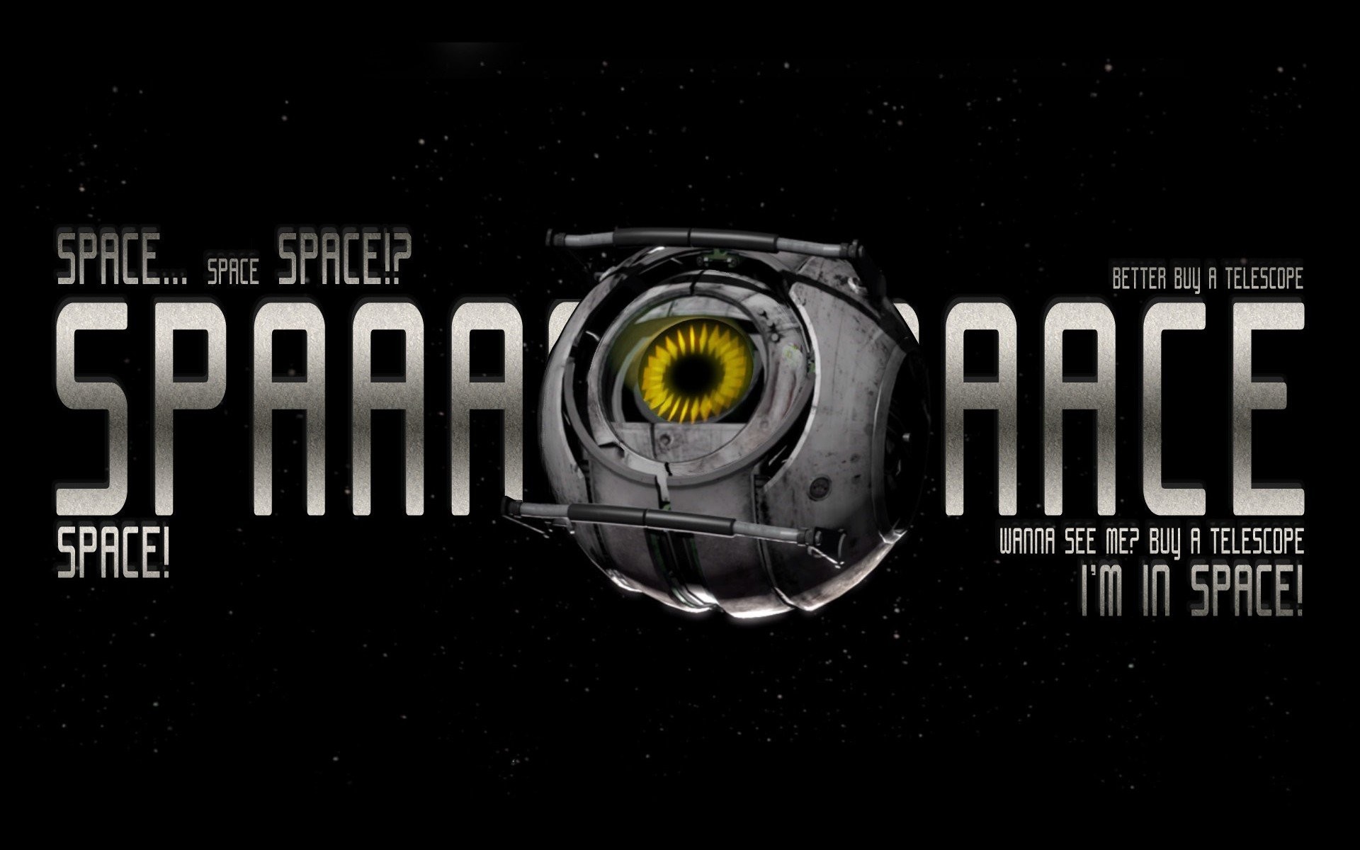 Video Games Space Stars Portal 2 Valve Corporation Aperture Laboratories Robots Spheres Wallpaper