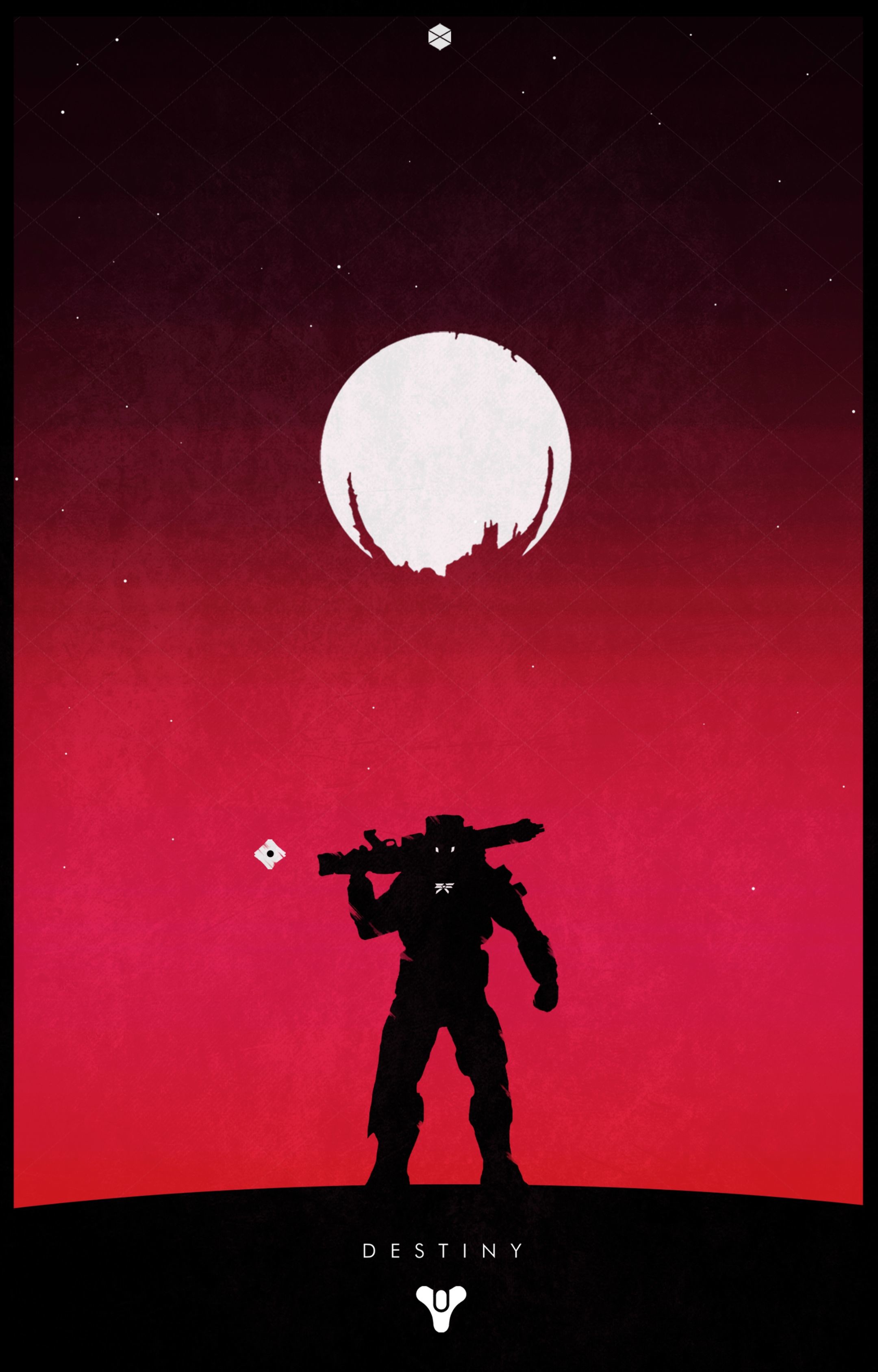 Titan w/ Traveler (Red Background)