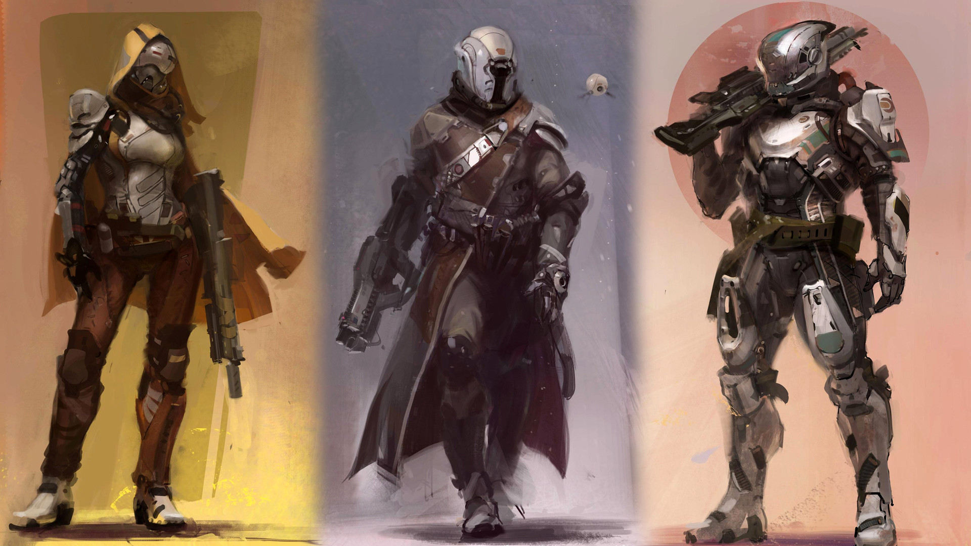 Guardian classes Hunter, Titan and Warlock