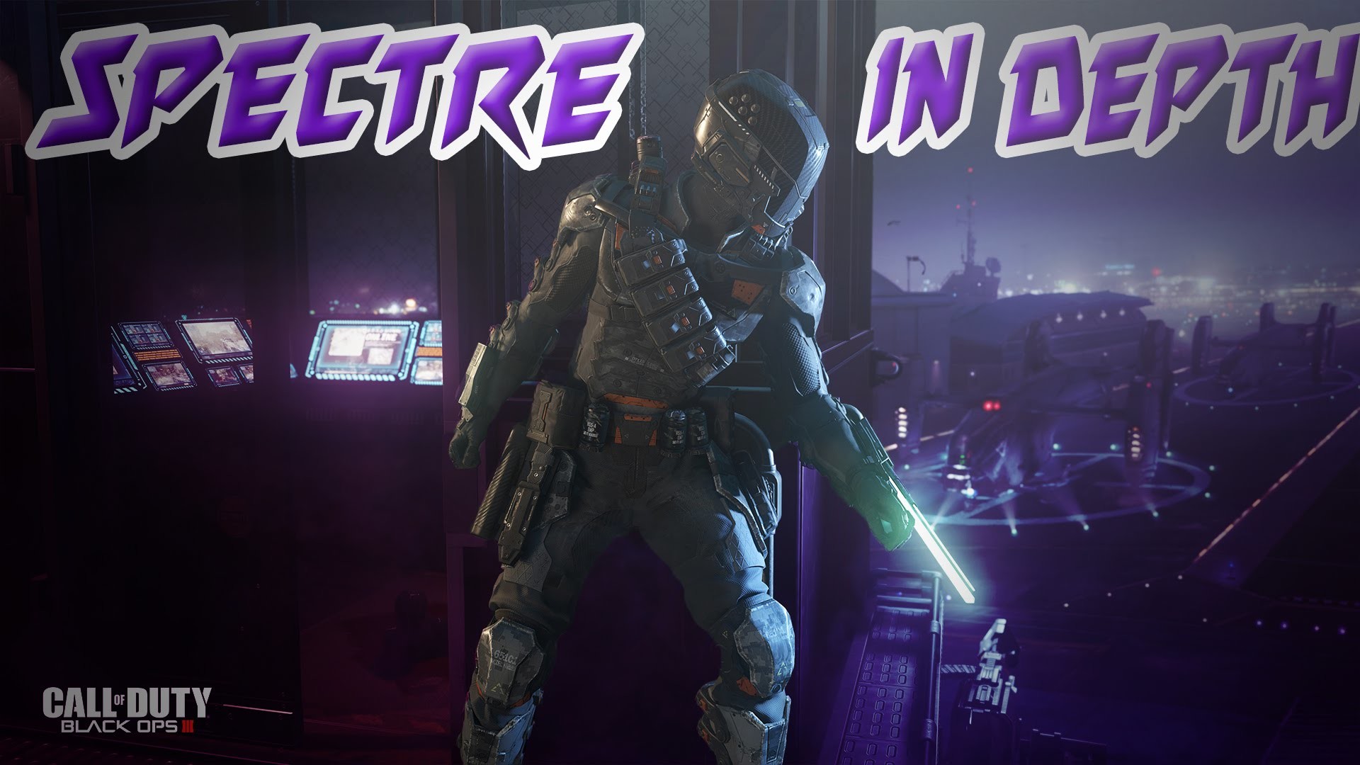 Black Ops 3 SPECTRE Gameplay! "The Ripper" Blade + Active Camo  (Invisibility)