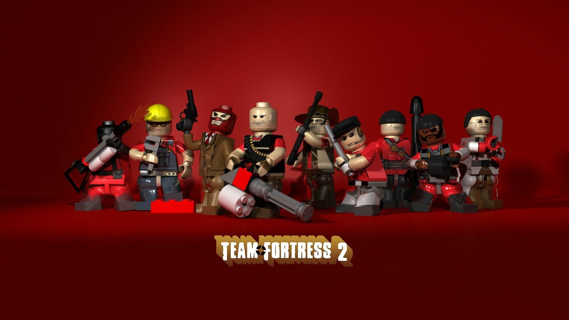 Game team fortress 2 legos wallpapers 1920×1080