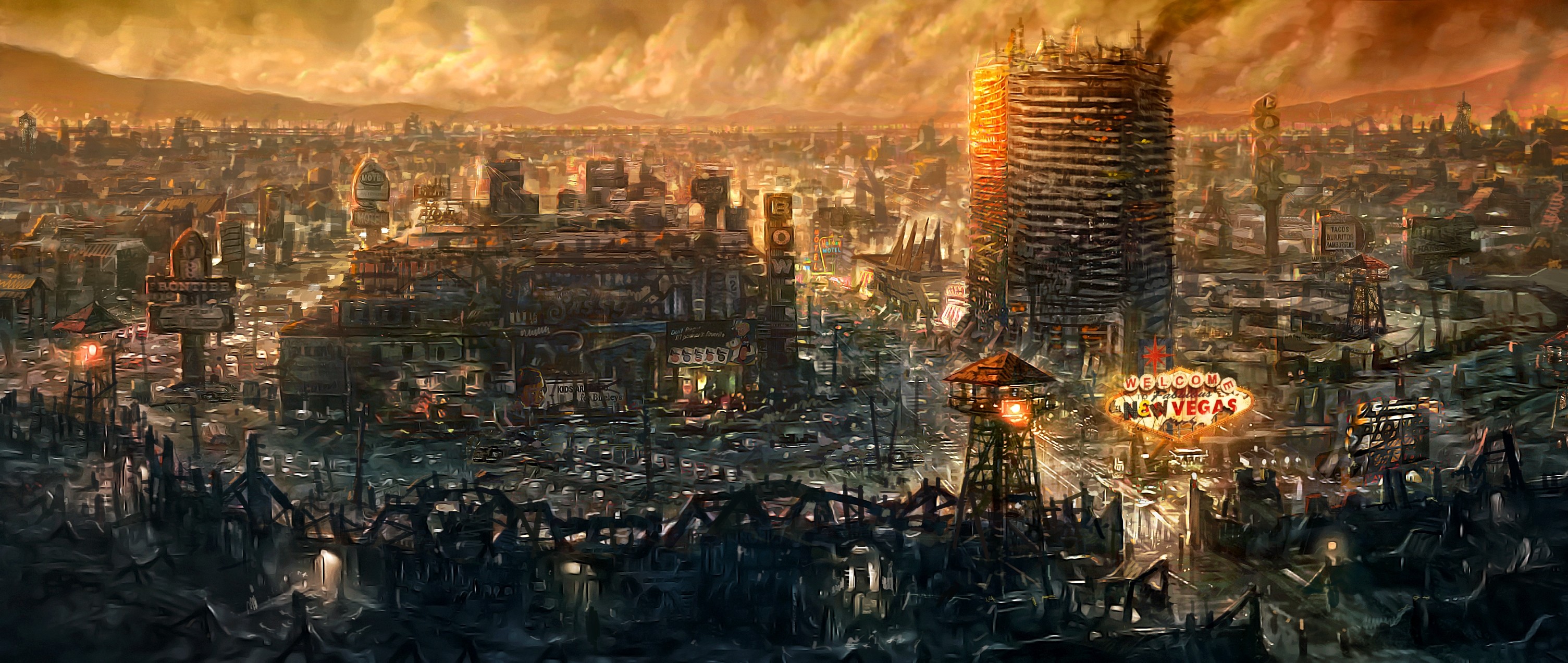 Fallout New Vegas locations concept art