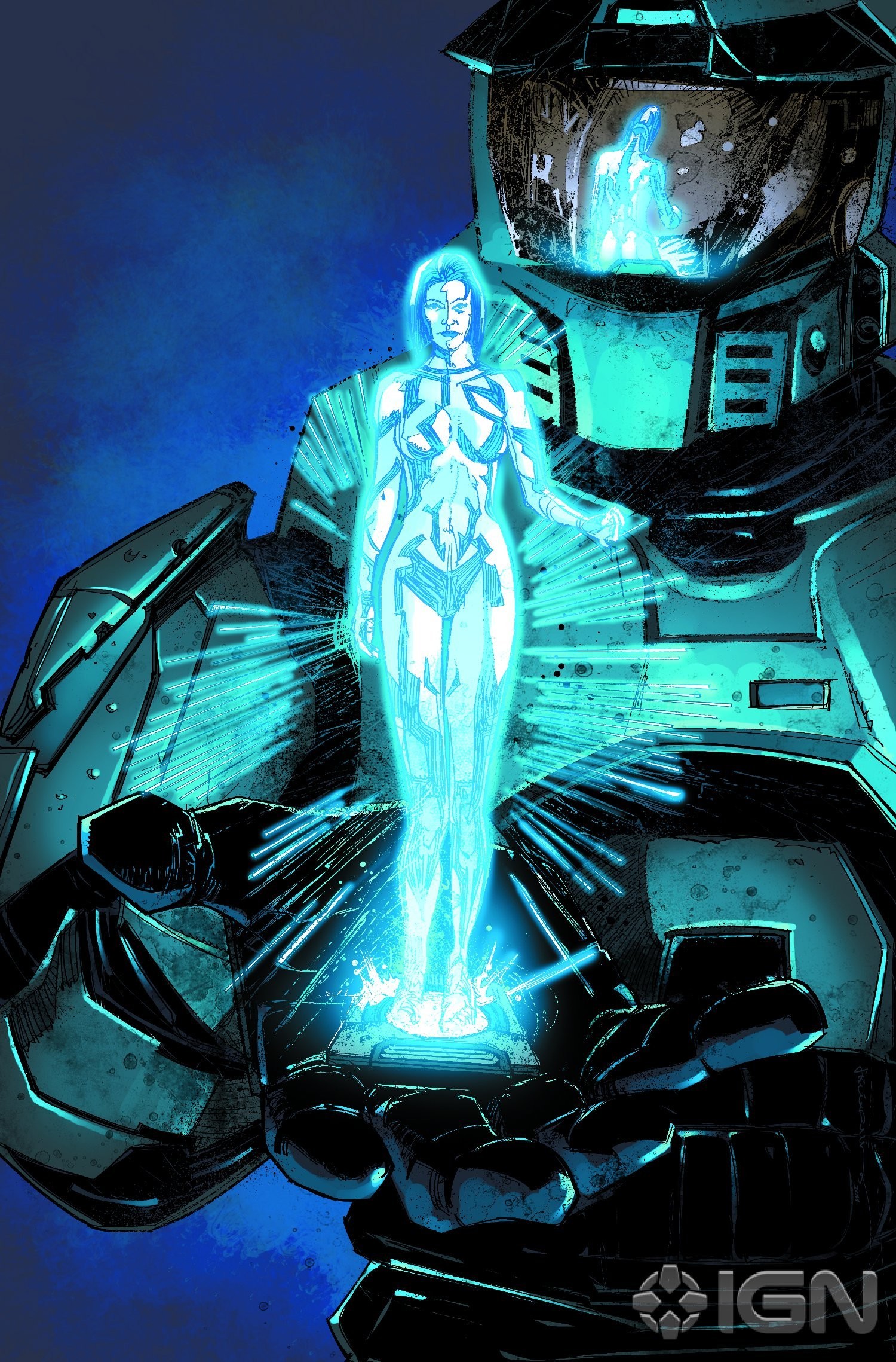 I also have the cover of the Invasion comic as my lockscreen. It's so  fudging cool when my phone does that light glimmer which makes it look like  Cortana is …