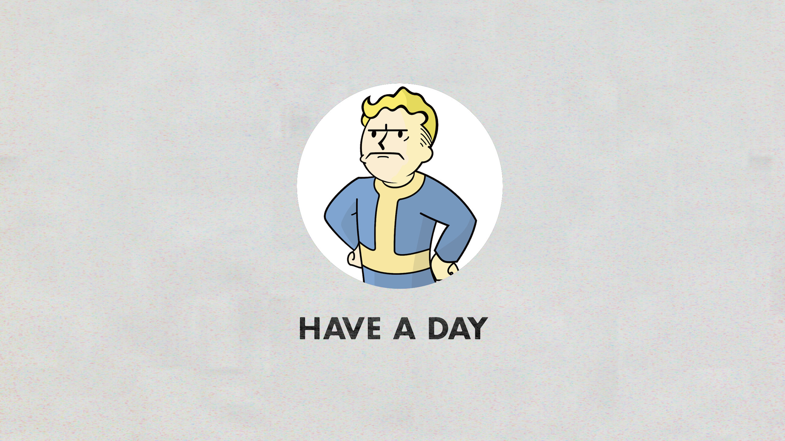 … Have A Day – Vault Boy From Fallout Remake Zip by VaughnWhiskey