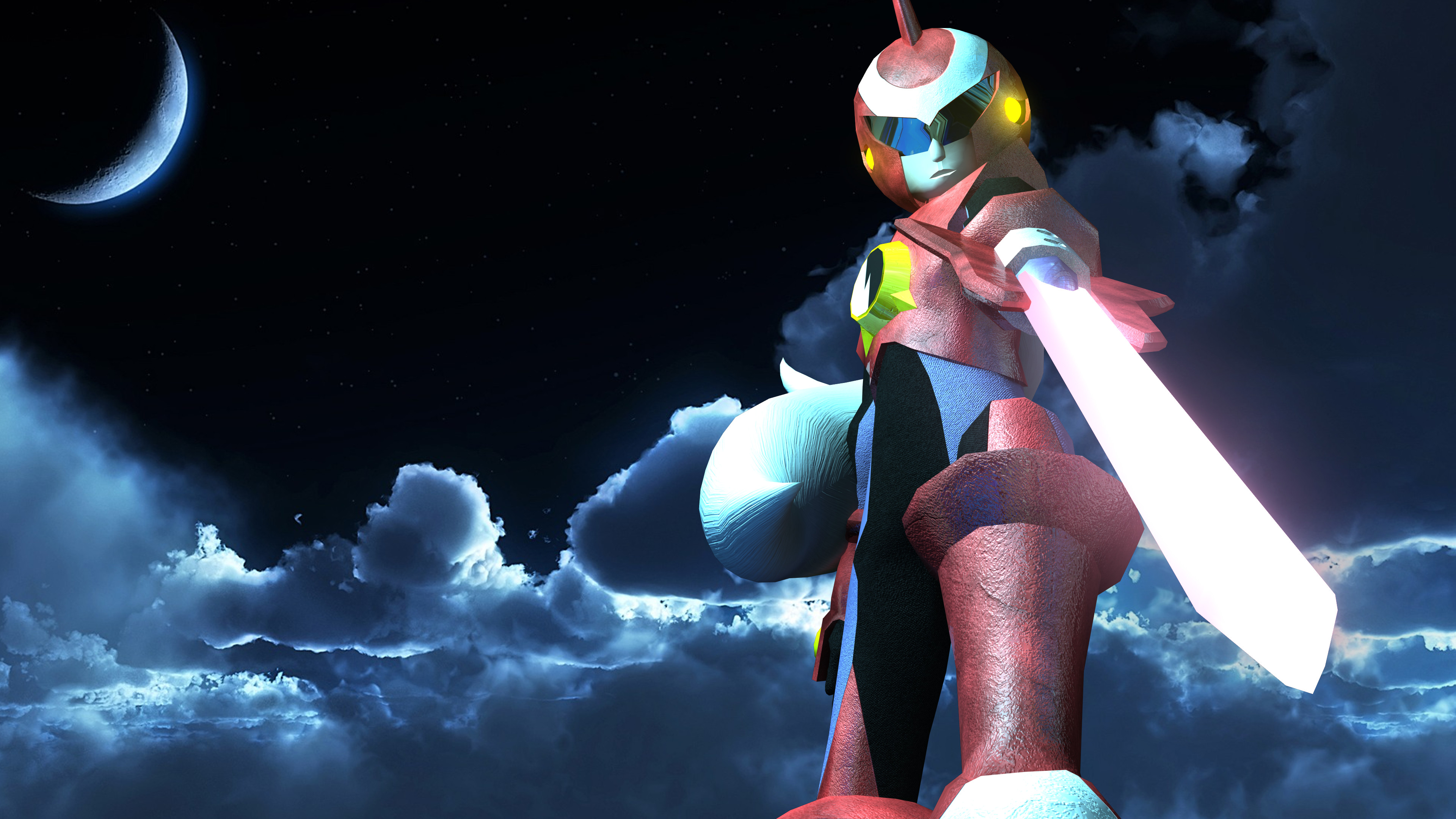 Mega Man – Protoman 3D Model Render by Stef93