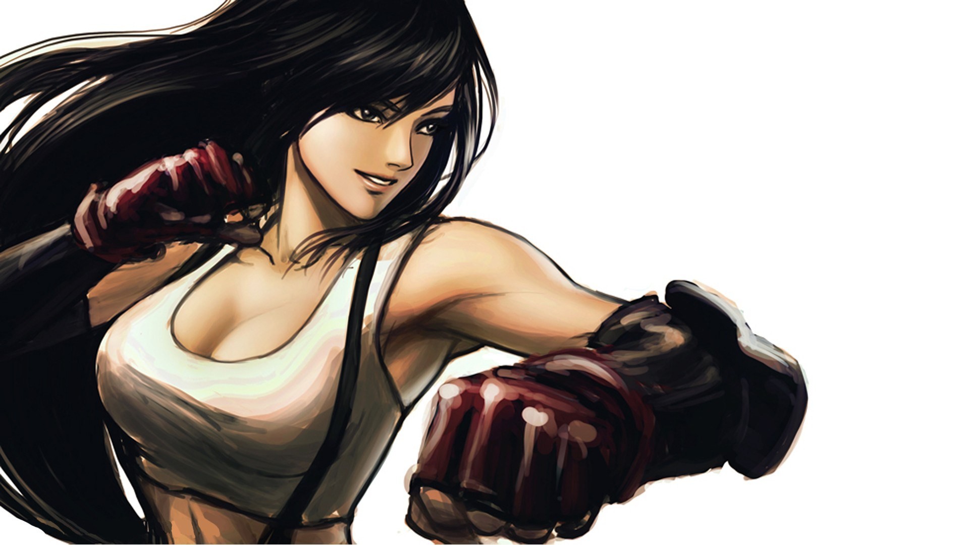 Girl Tifa Lockhart Final Fantasy Game Artwork Wallpaper