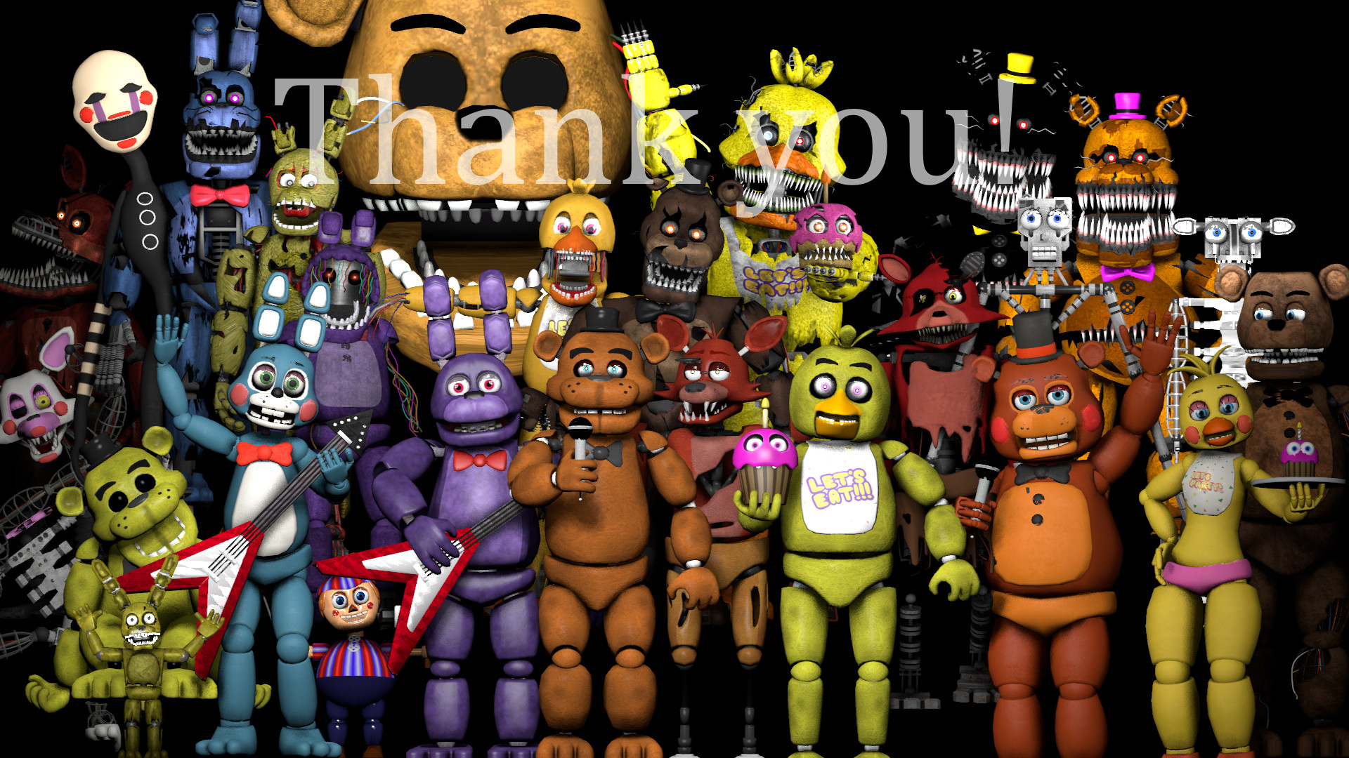 HD Quality Creative FNAF Thank You Pictures, 1920×1080, Deandrea Perras