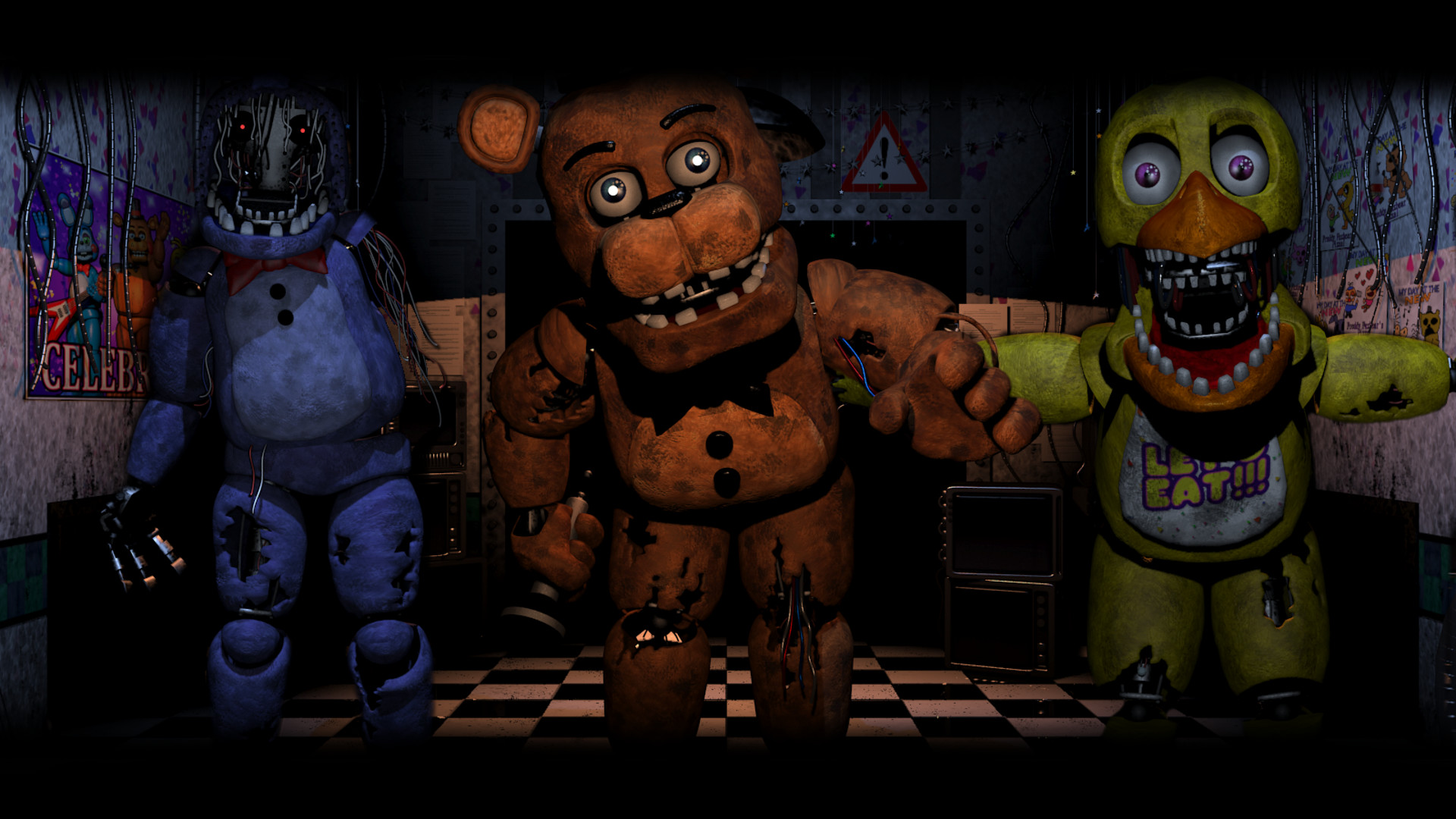 Old Gang Five Nights At Freddys 2 Wallpaper by BloodyHorrible