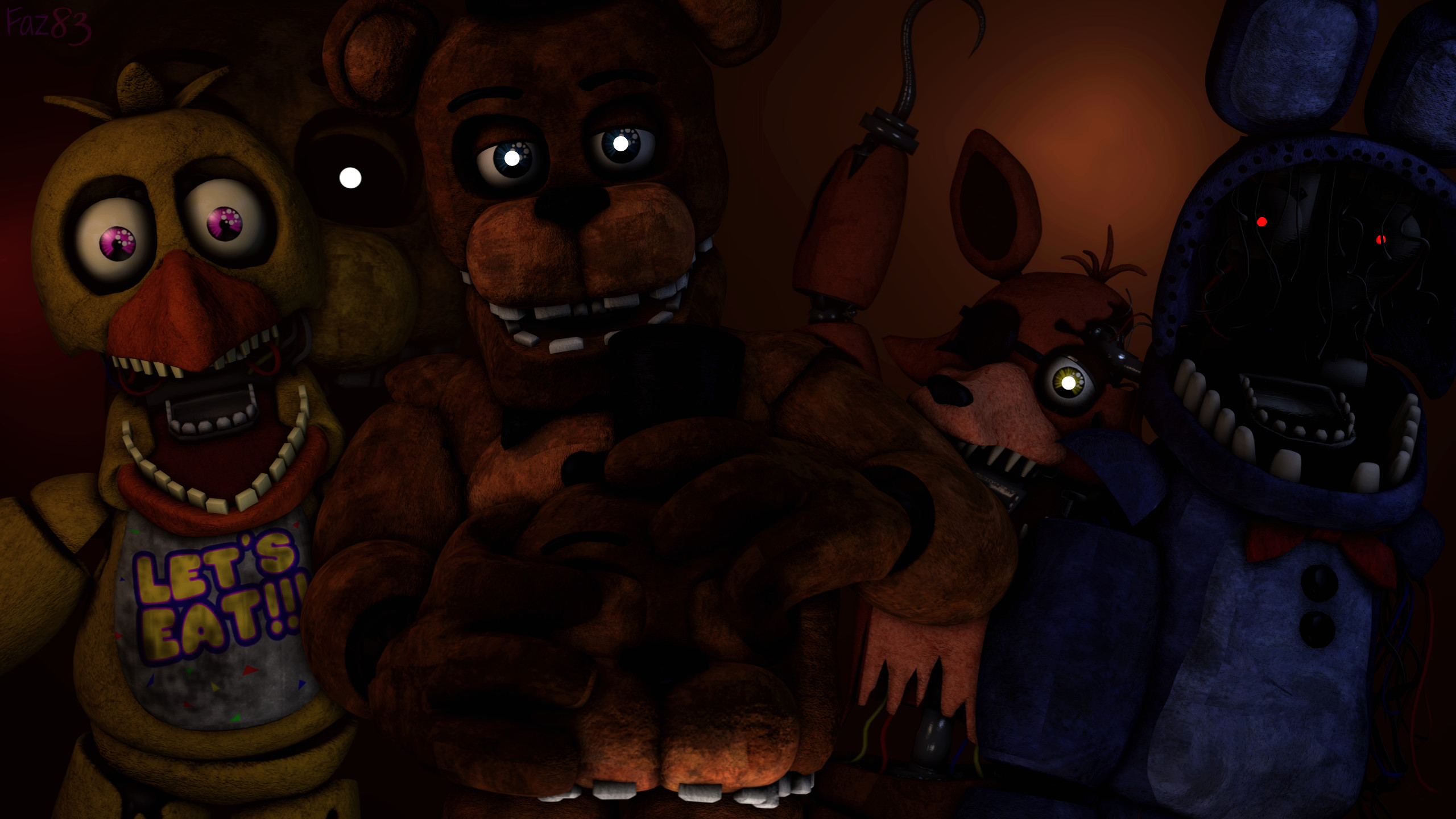 SFM / FNAF 2 / Wallpaper The withered gang by Fazband83