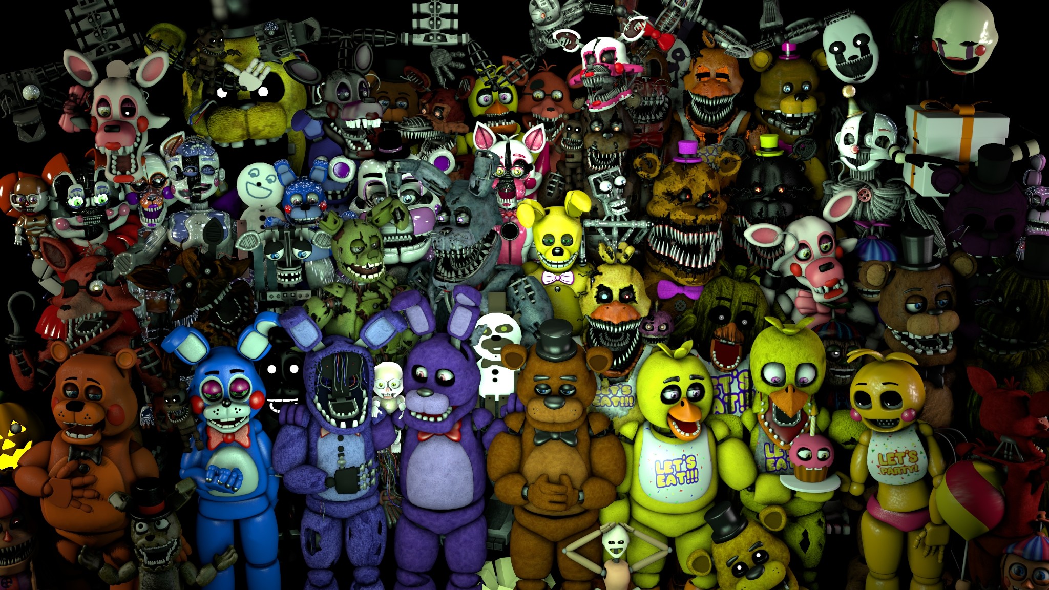 FNaF Mega Poster 2.0 by PixelKirby340 FNaF Mega Poster 2.0 by PixelKirby340