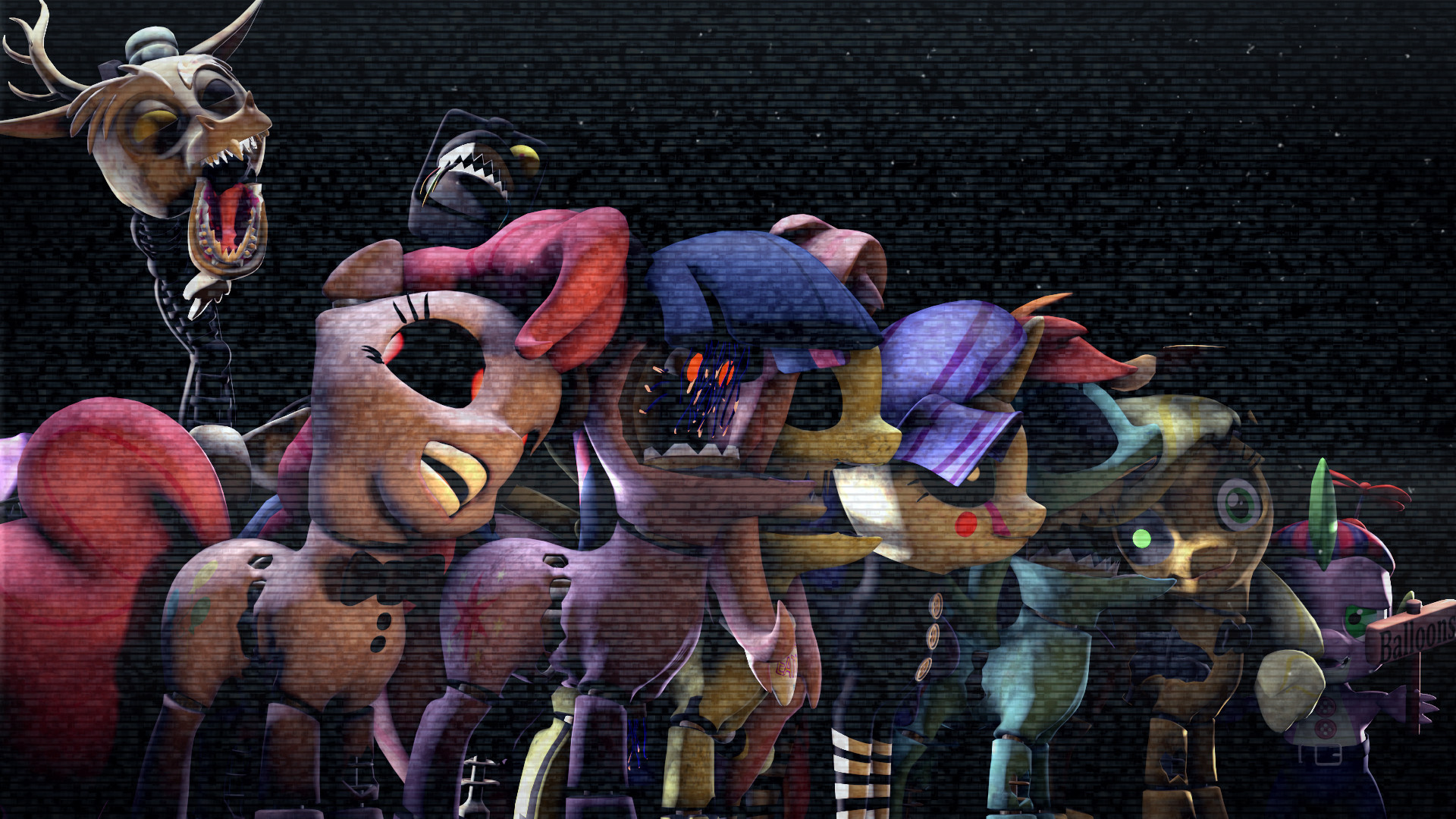 LunarGuardWhoof Five nights at Equestria 2 – withered animatronics by LunarGuardWhoof