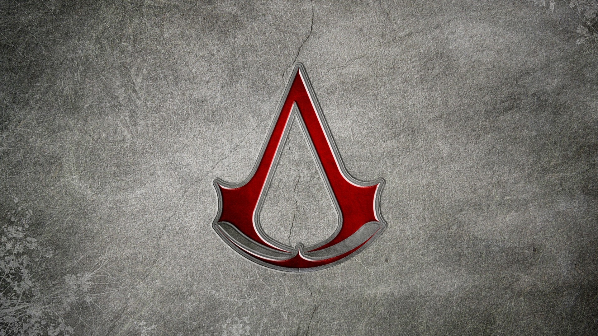 Preview wallpaper assassins creed, assassins symbol, background, graphics, red 1920×1080