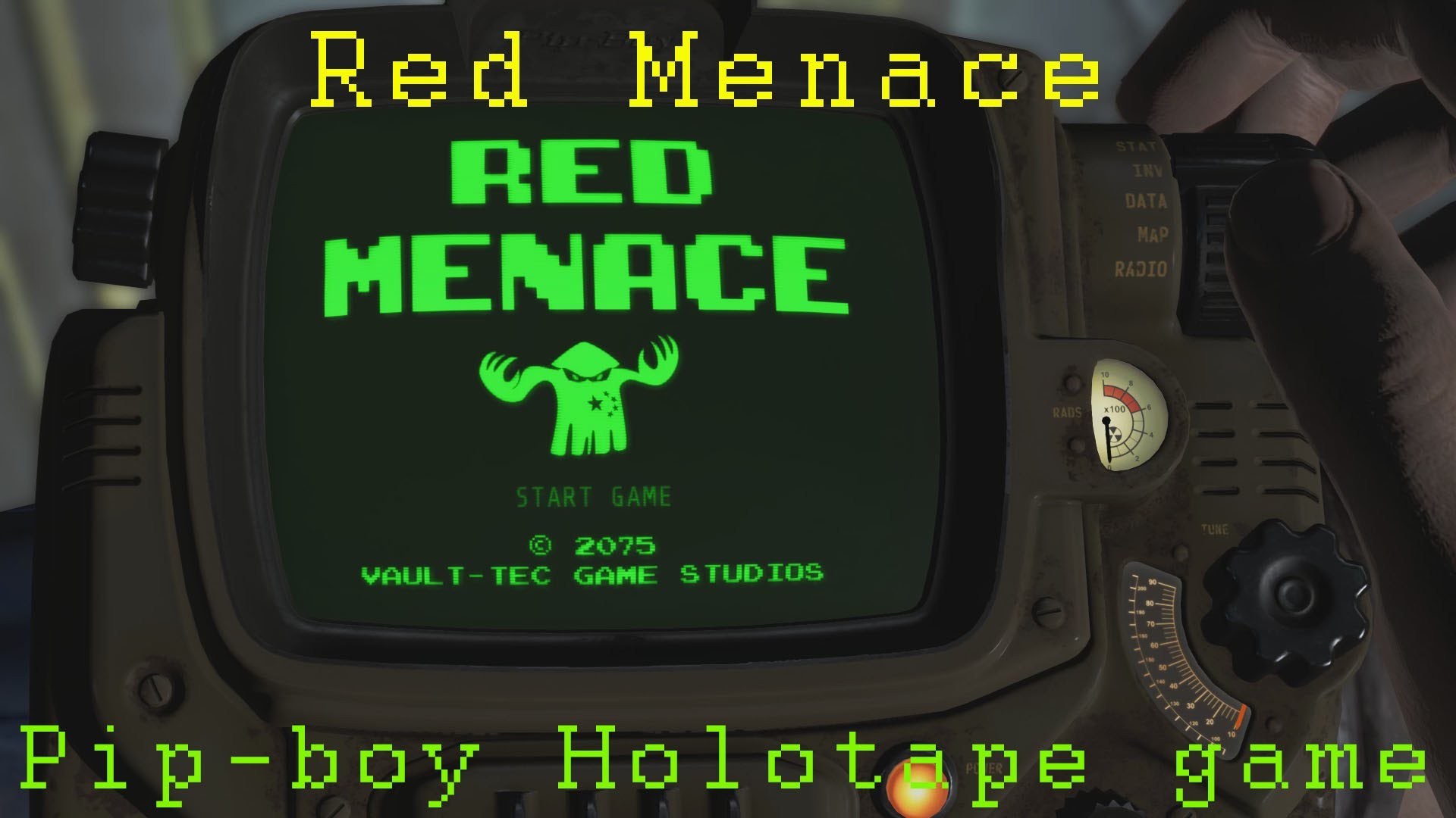 Fallout 4 Pip boy mini game Red Menace