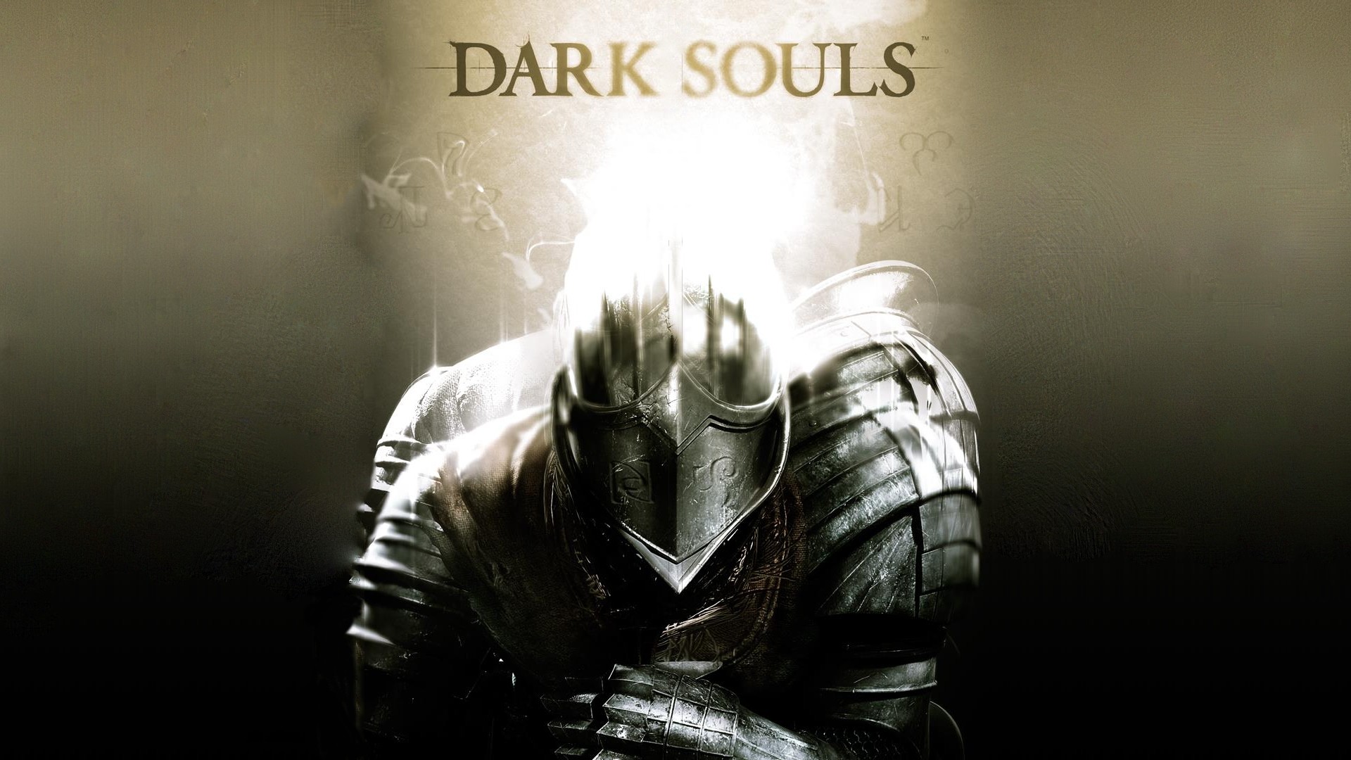 Preview wallpaper dark souls, armor, light, helmet 1920×1080