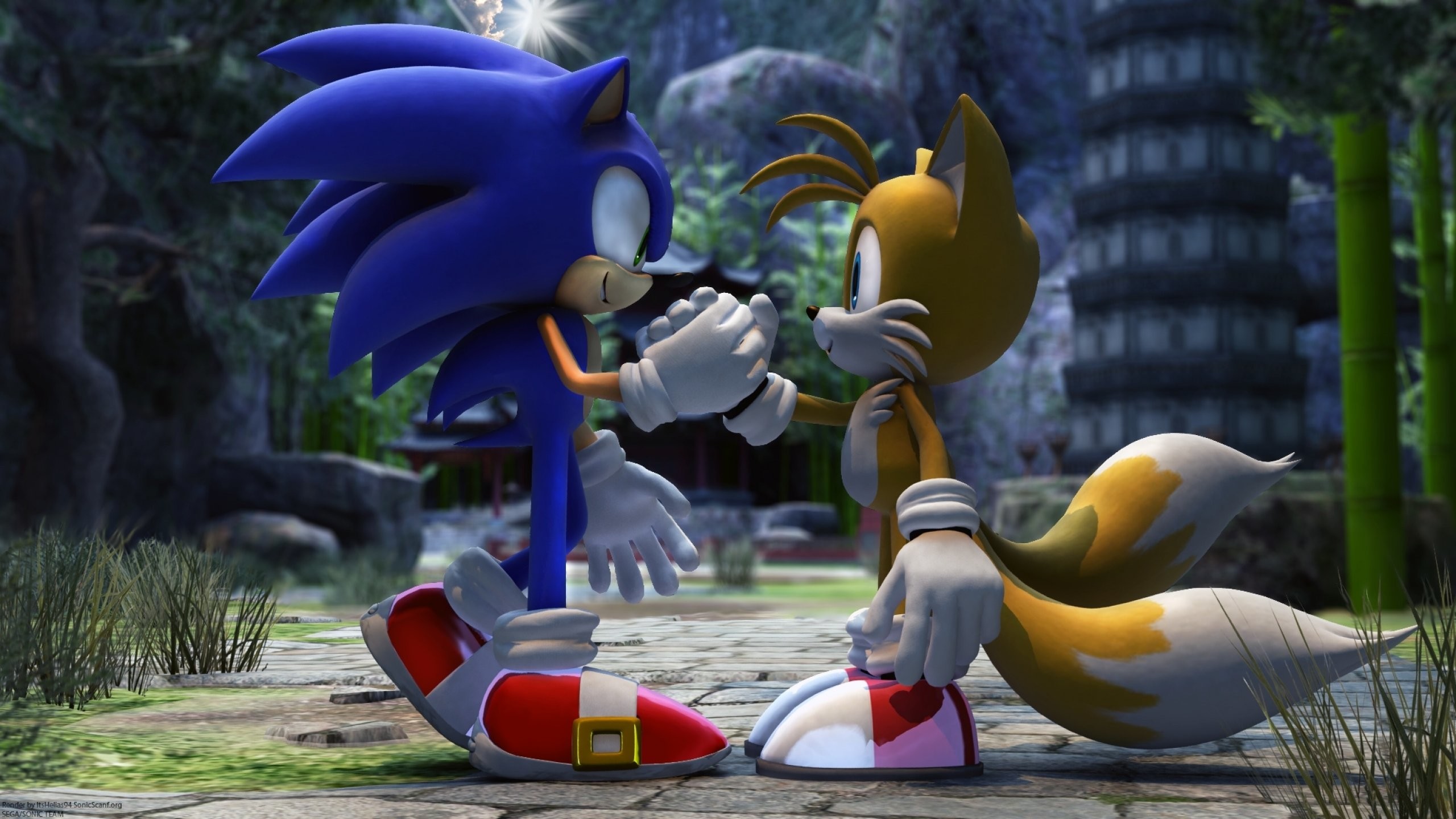 Sonic The Hedgehog And Tails. 