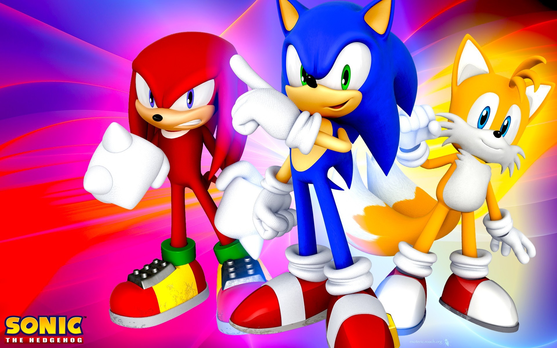 Video Game – Sonic the Hedgehog Miles "Tails" Prower Knuckles the Echidna  Wallpaper