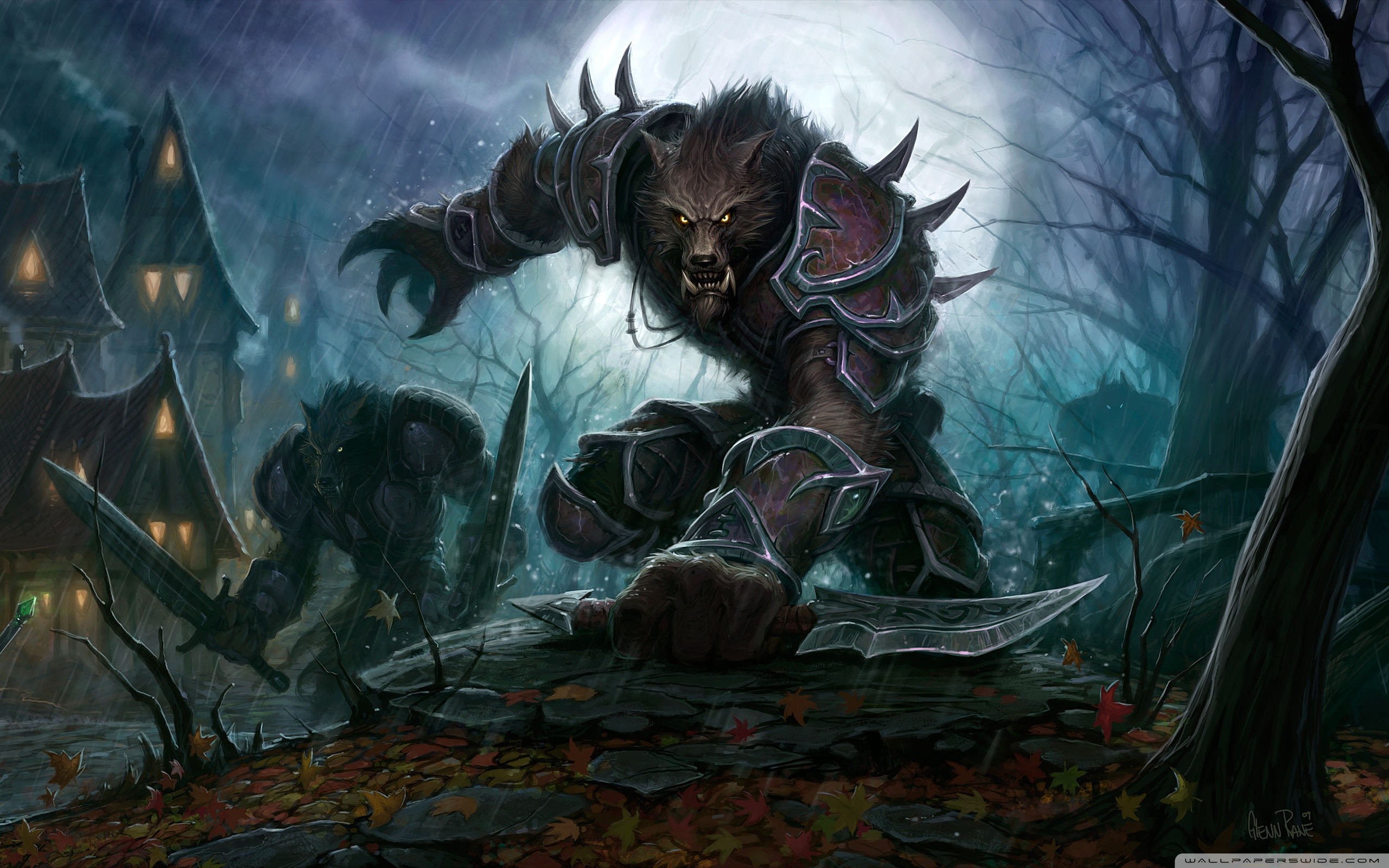 Wow Cataclysm Worgen HD Wide Wallpaper for Widescreen