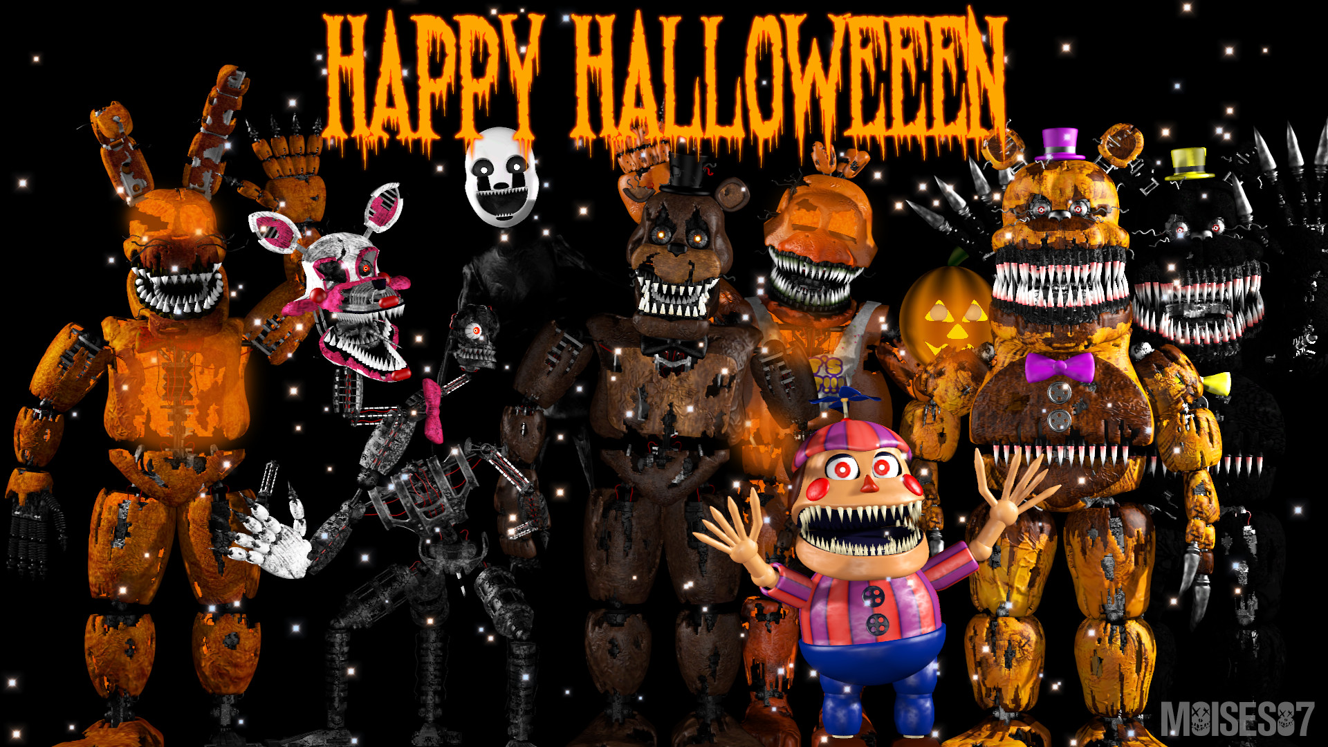 Happy Halloween FNaFPoster 2 by Moises87 on DeviantArt