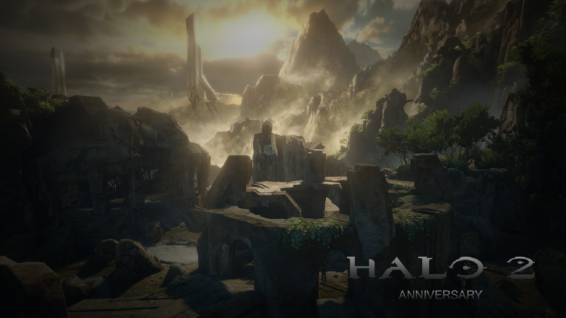 Halo 2 Anniversary Shrine map Wallpaper Full HD by EliteSpartan1