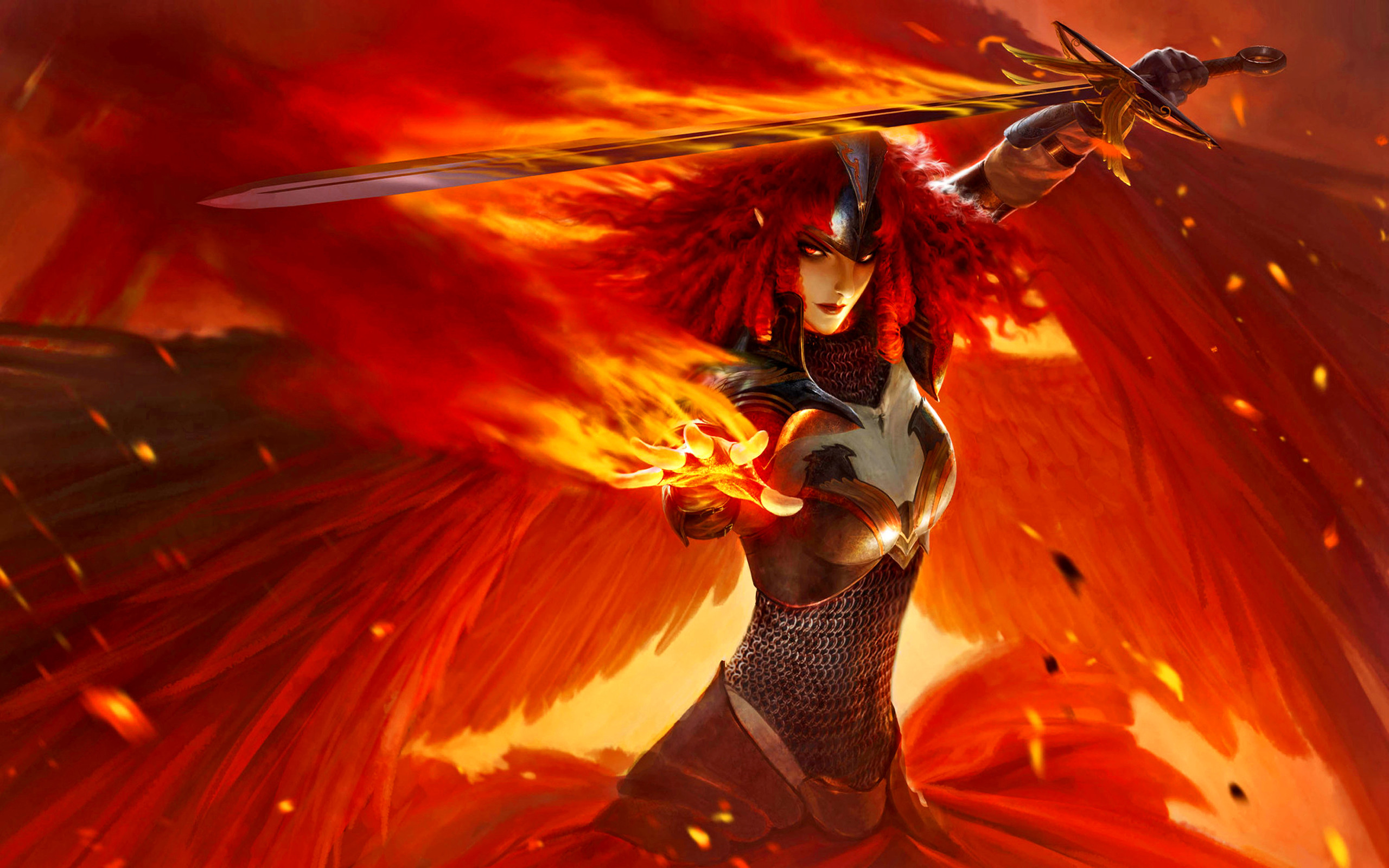 Fantasy – Angel Warrior Wallpaper