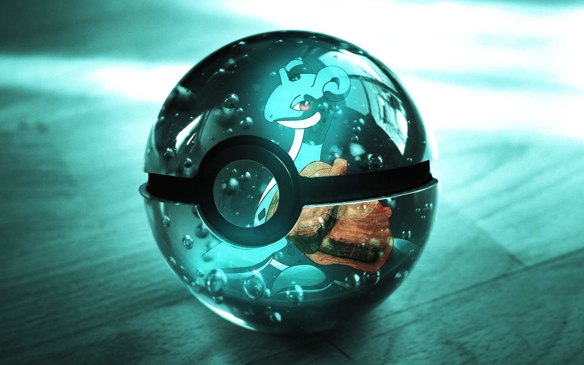 Shiny Pokeball Wallpaper from Pokemon. Shiny Pokeball with Lapras on it