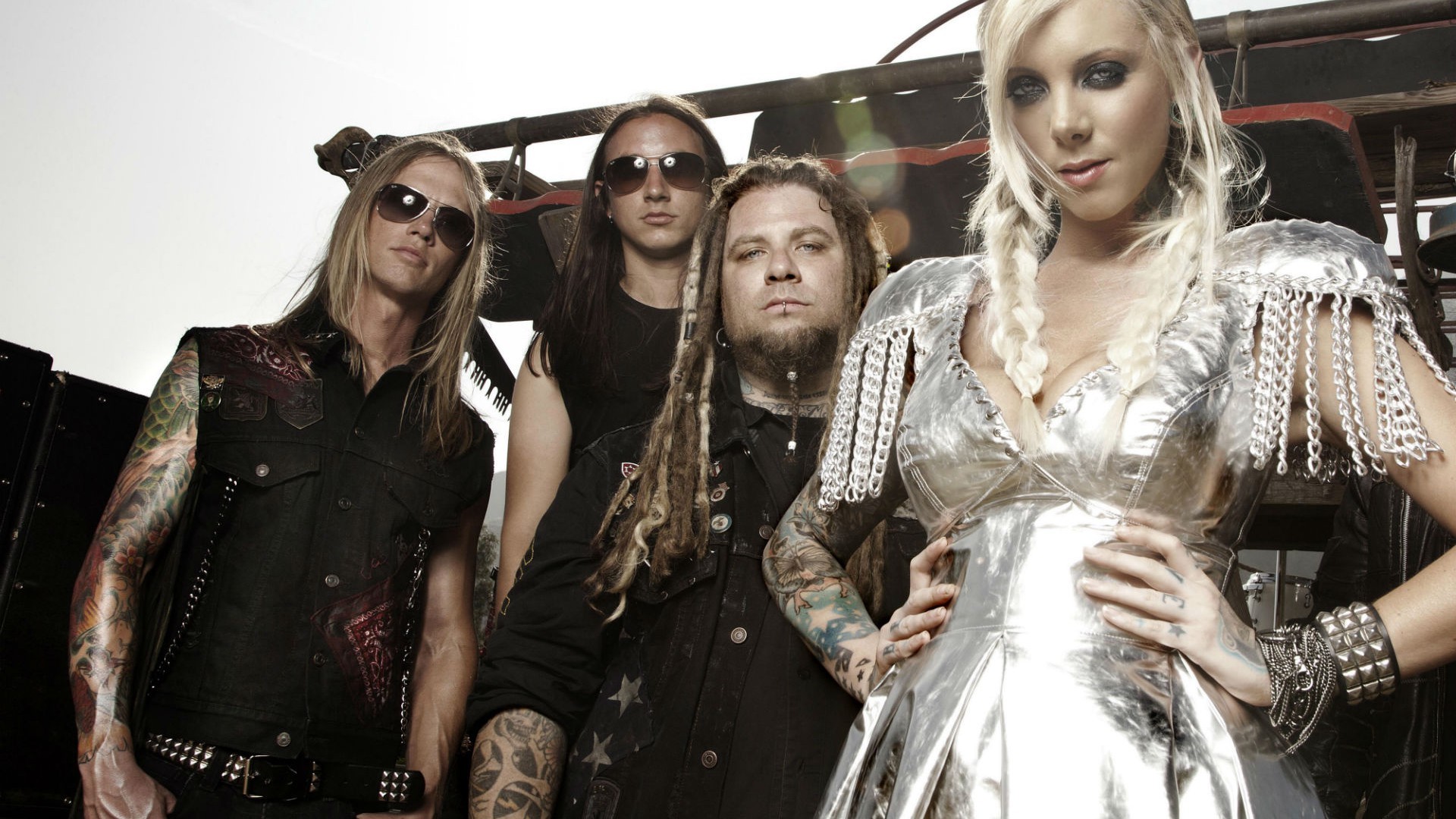 In This Moment Maria Brink women females girls sexy babes heavy metal hard  rock band group