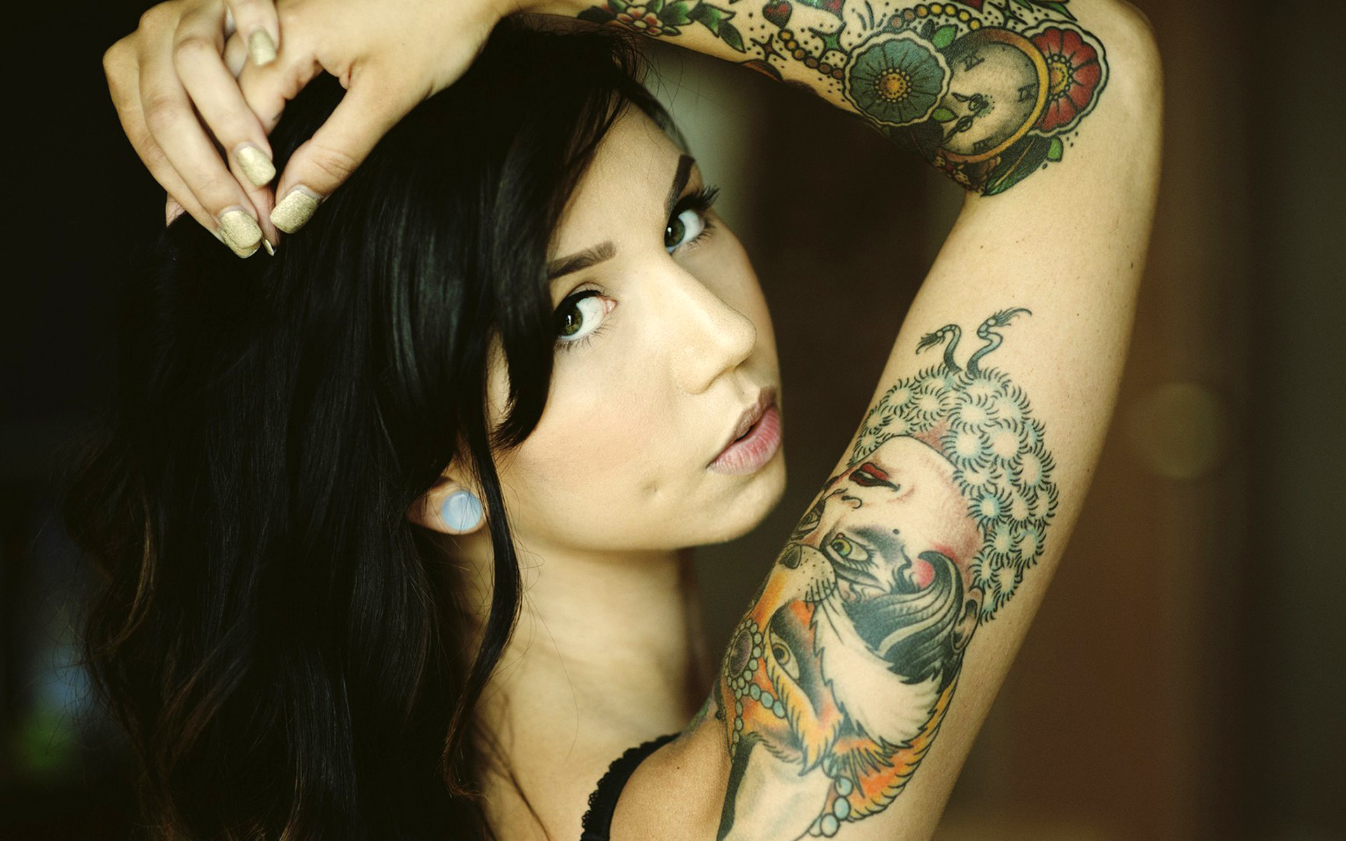 54+ Tattoo Girl Wallpaper HD