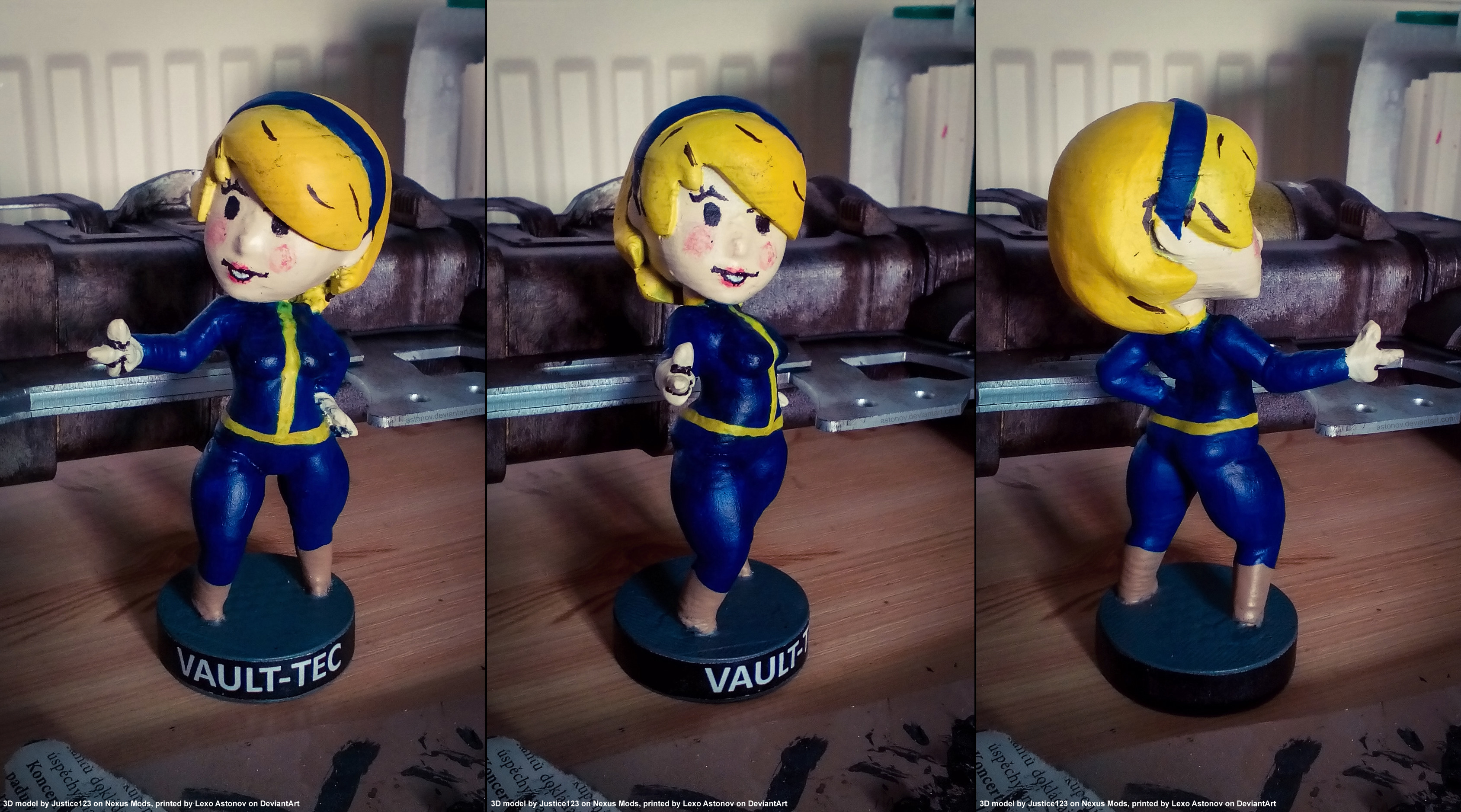 3D Printed Vault Girl Figure by Astonov