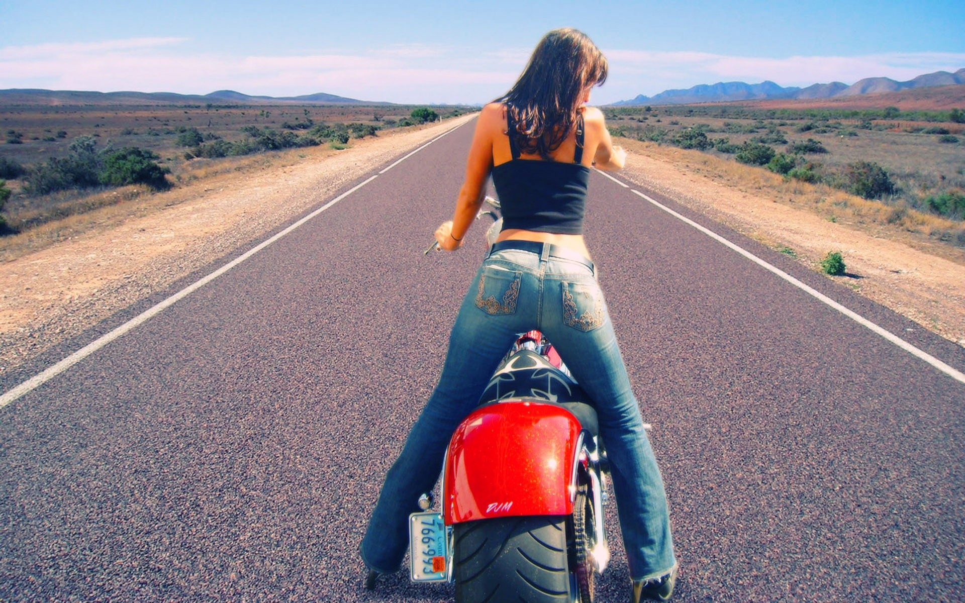 Girls on Motorcycles Wallpapers