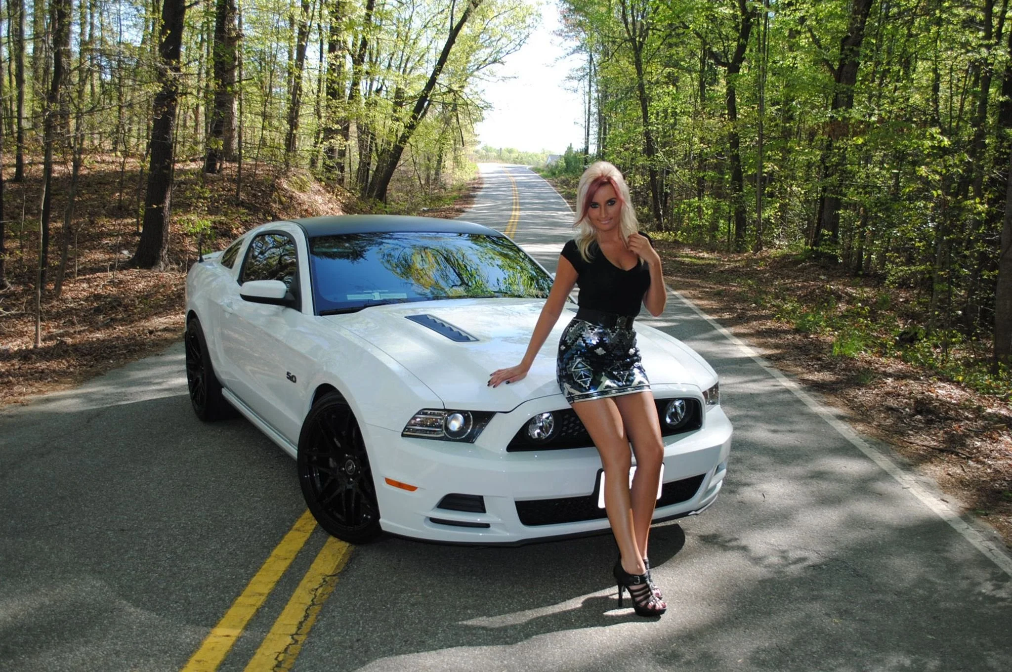 2015 Ford Mustang Supercar Superstreet Ashley Arrington Babe Girl Blondie USA 02 wallpaper 795708 WallpaperUP