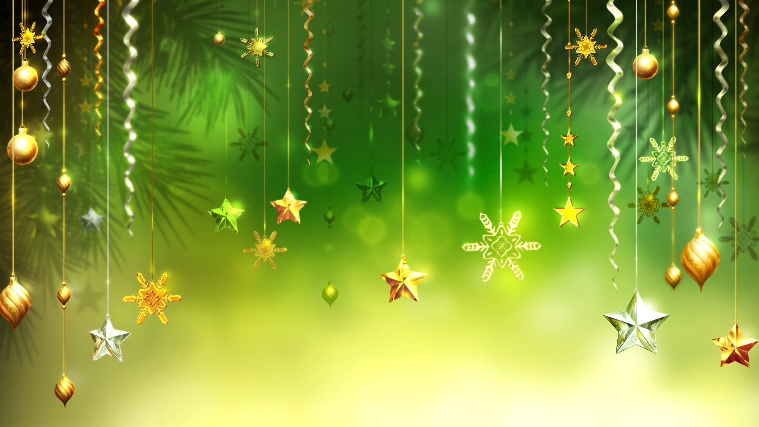 Christmas Wallpaper HD Green