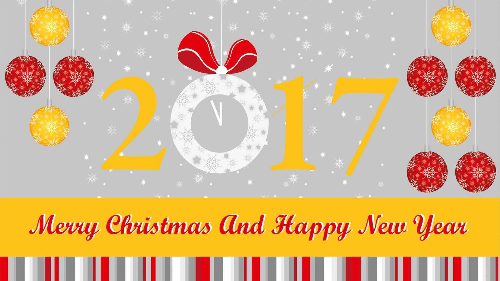 Merry Christmas And Happy New Year 2017